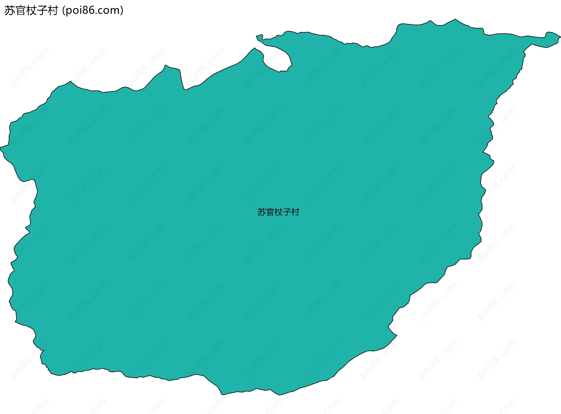 苏官杖子村边界地图