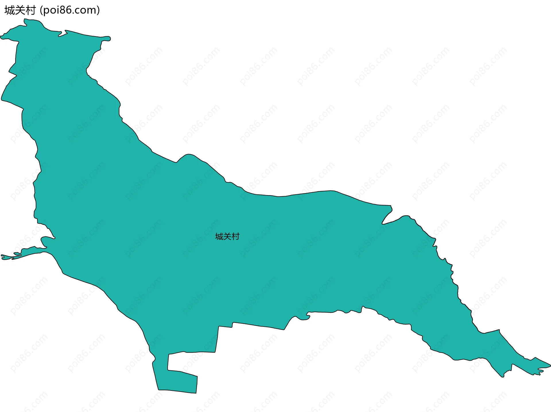 城关村边界地图
