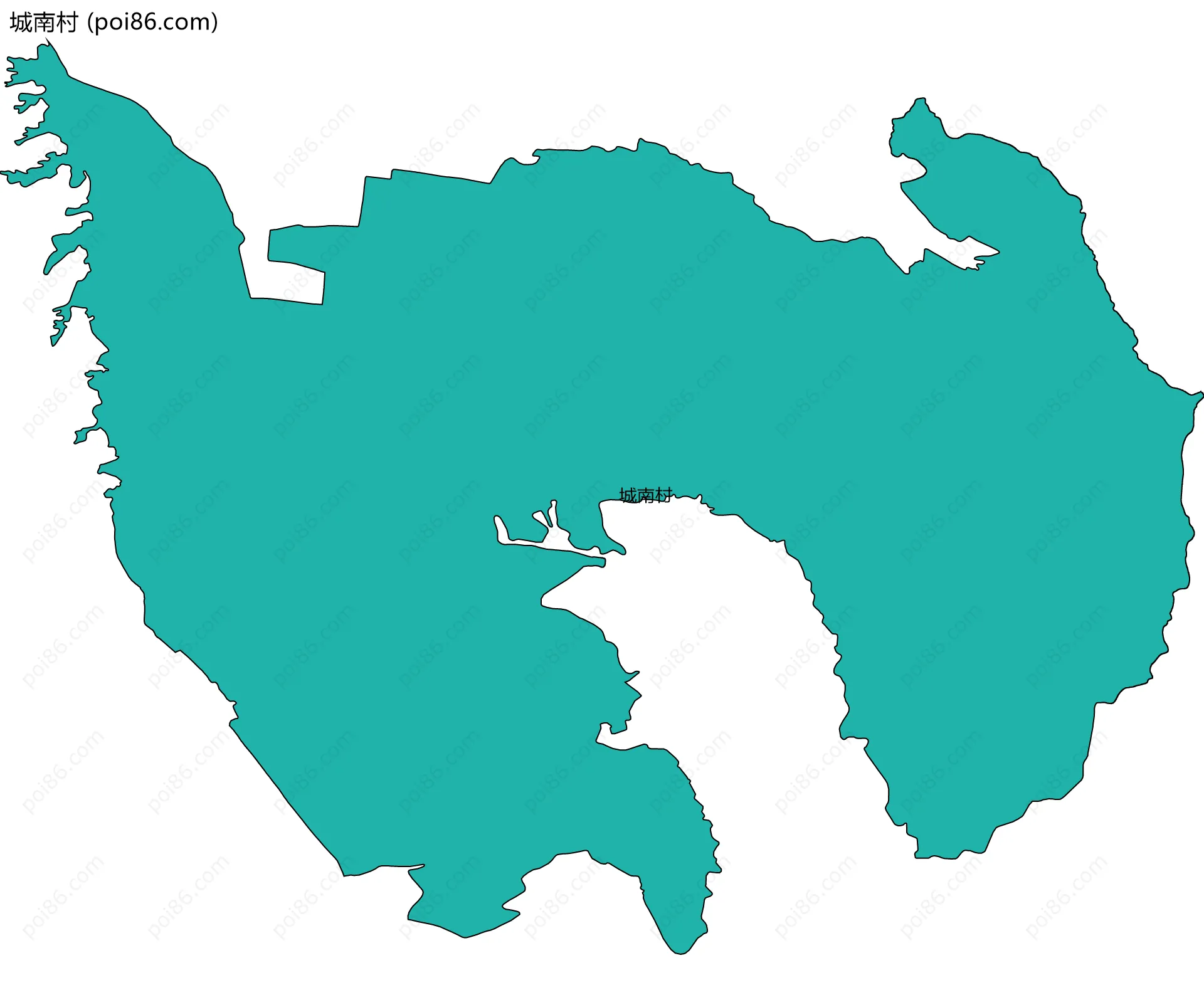 城南村边界地图