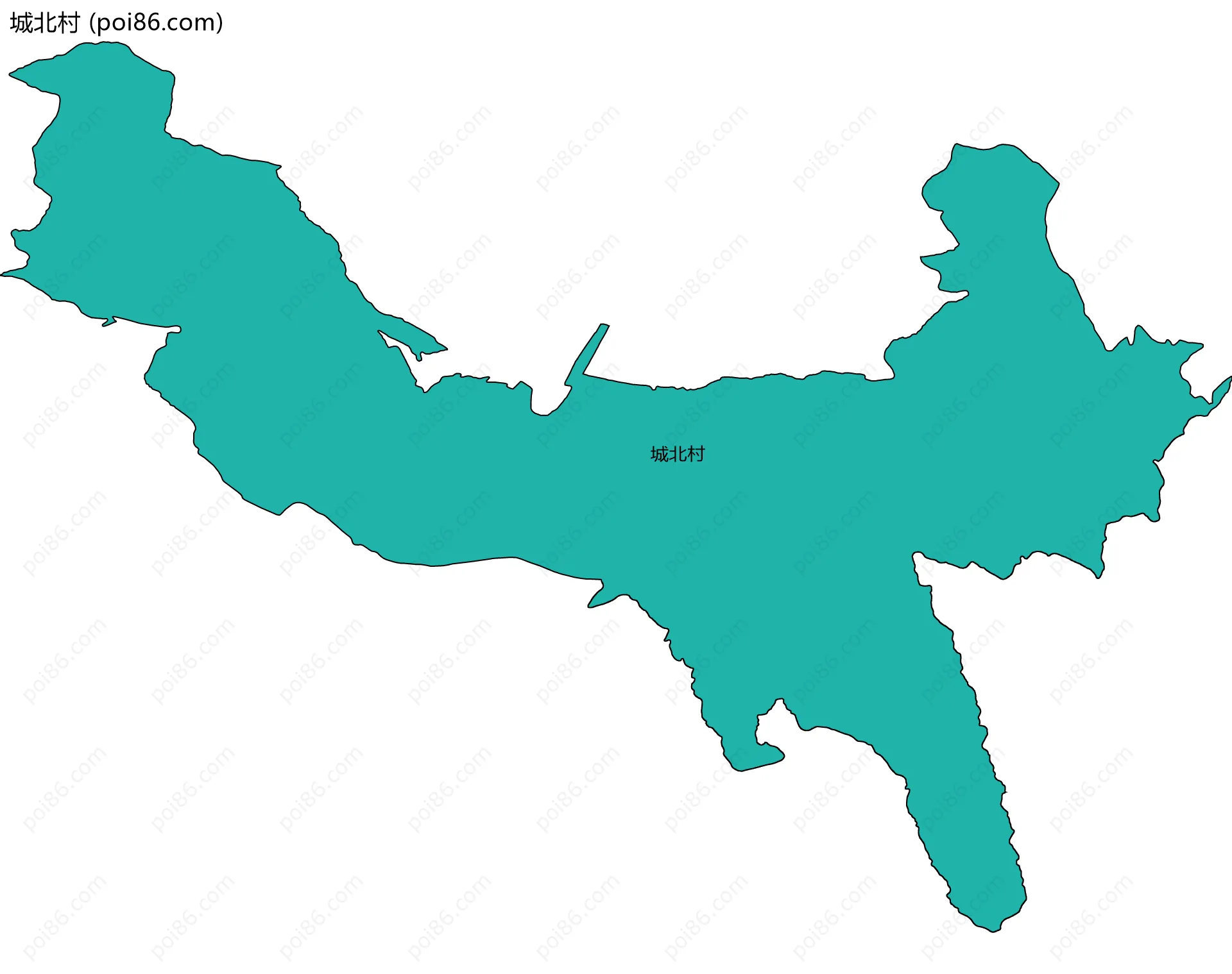 城北村边界地图