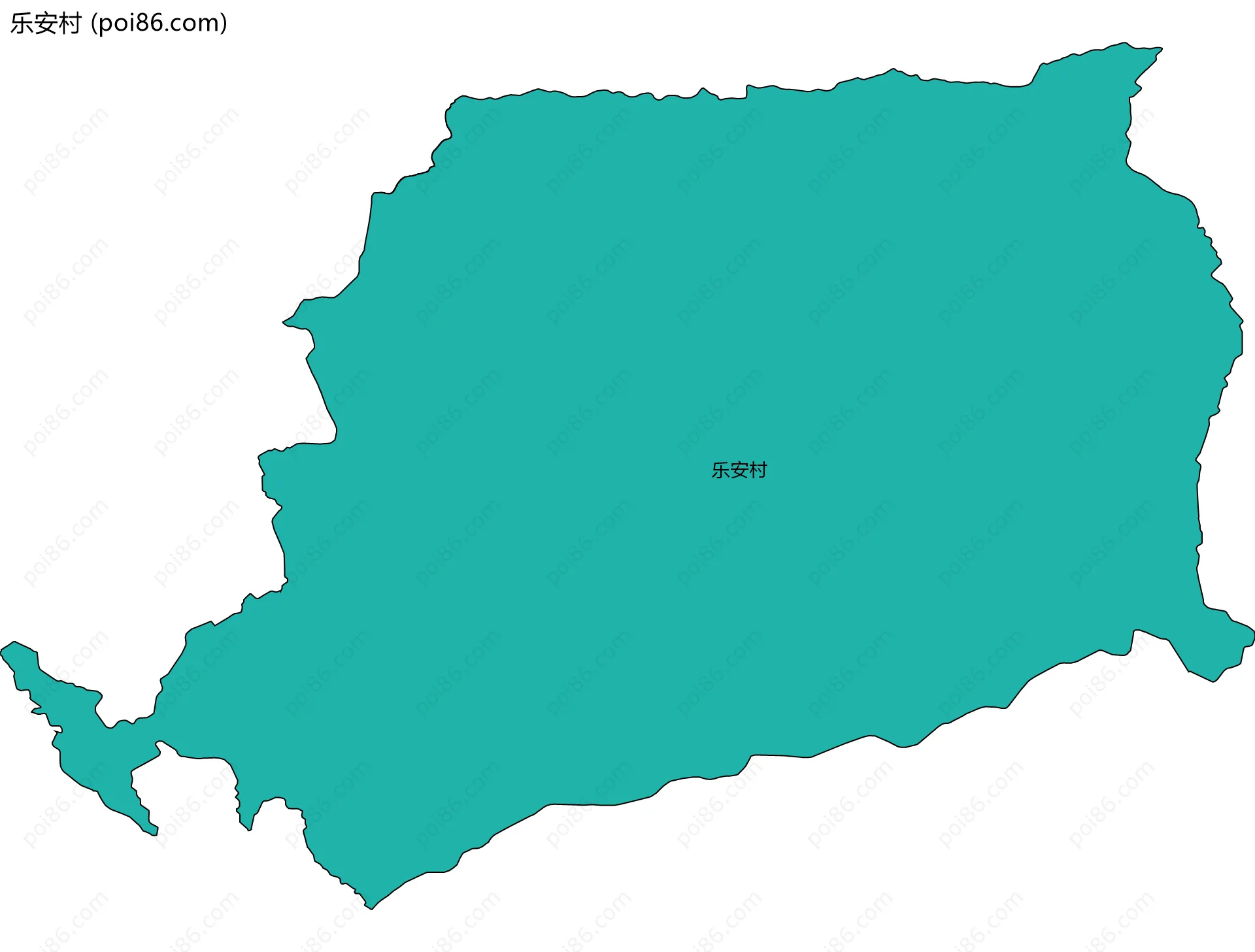 乐安村边界地图