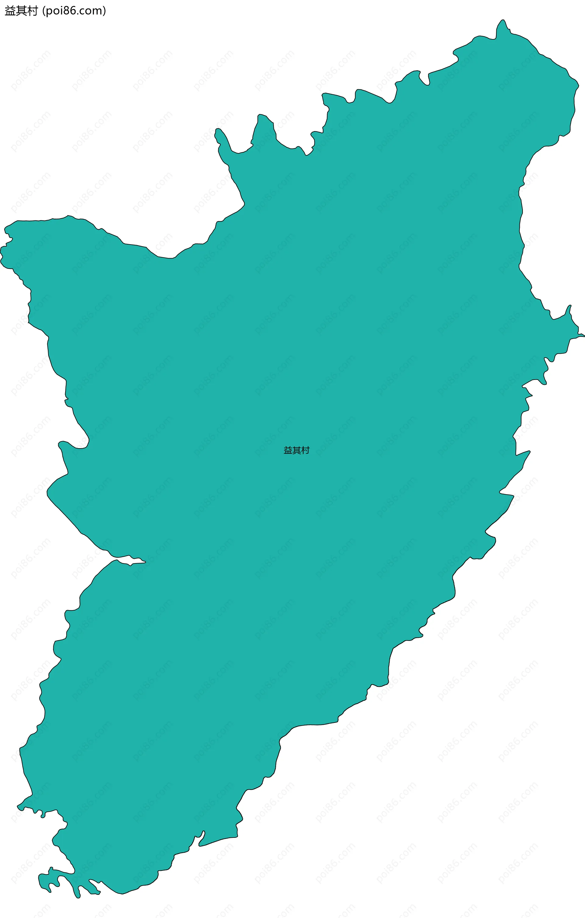 益其村边界地图