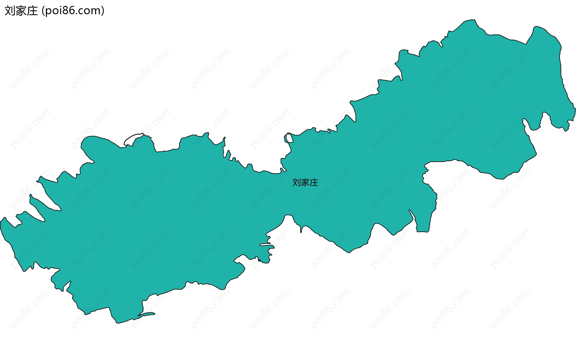 刘家庄边界地图