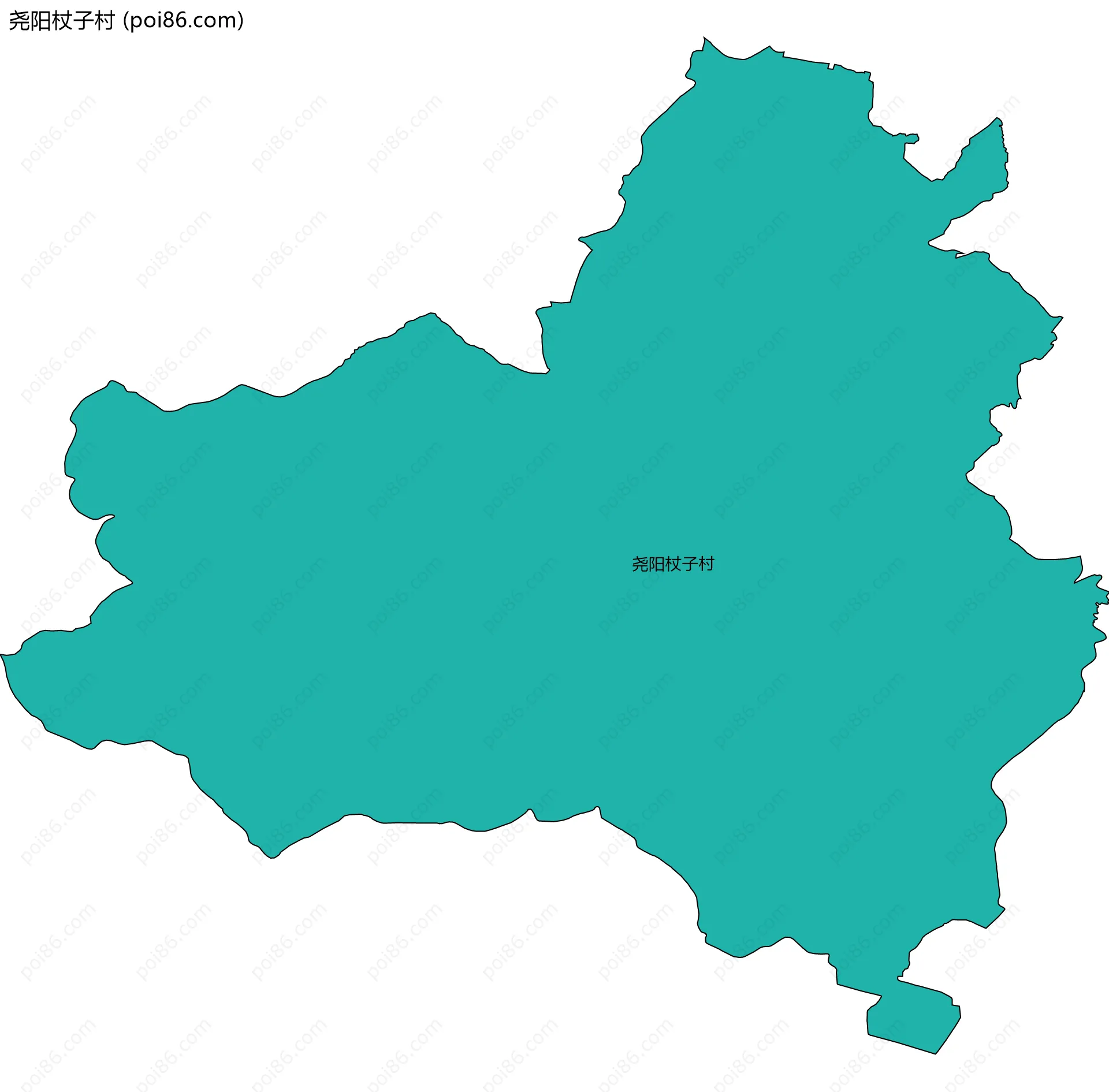 尧阳杖子村边界地图