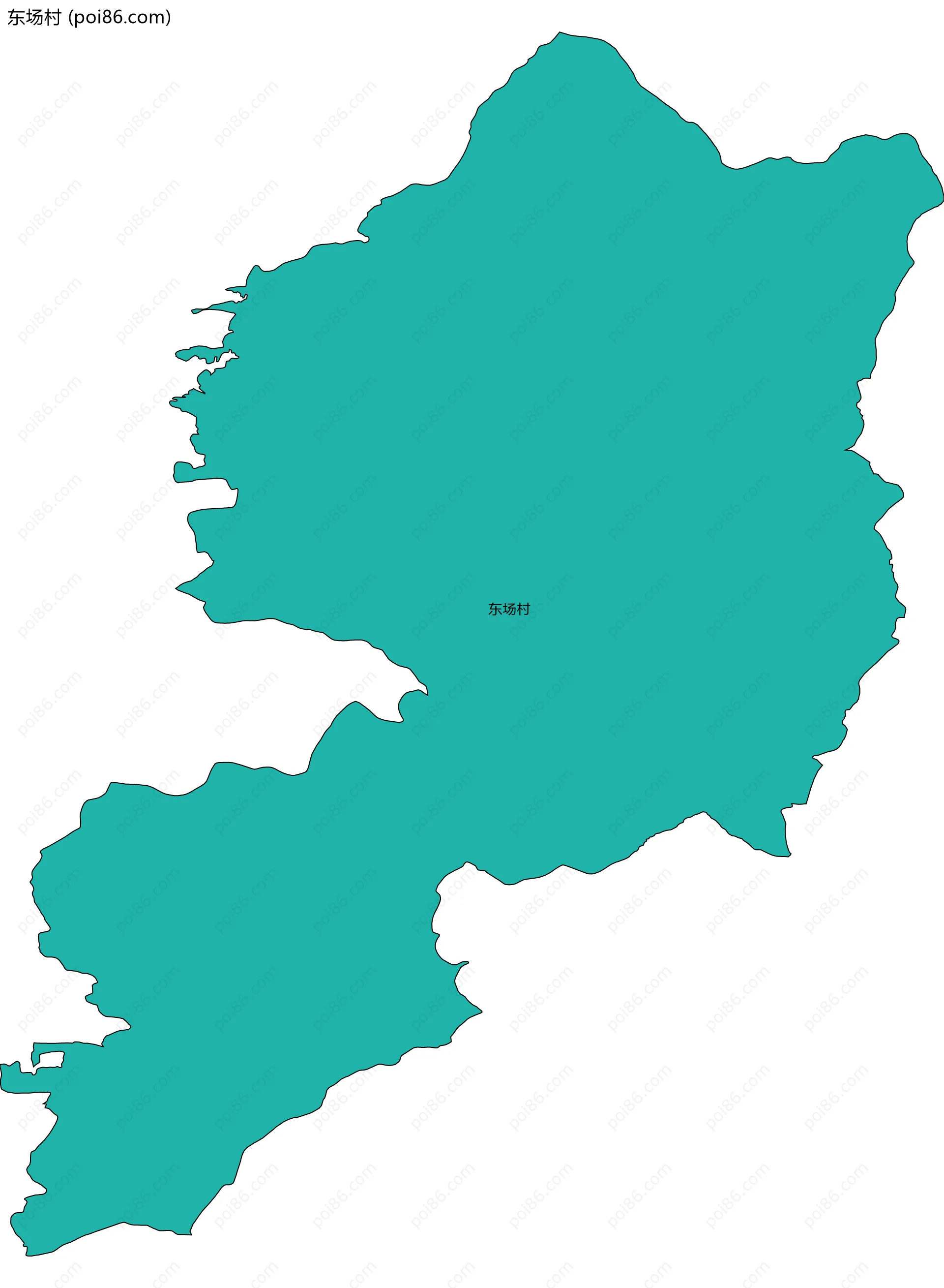 东场村边界地图