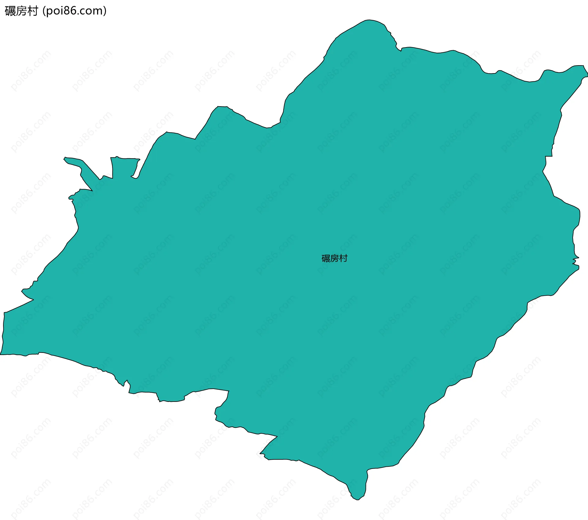 碾房村边界地图