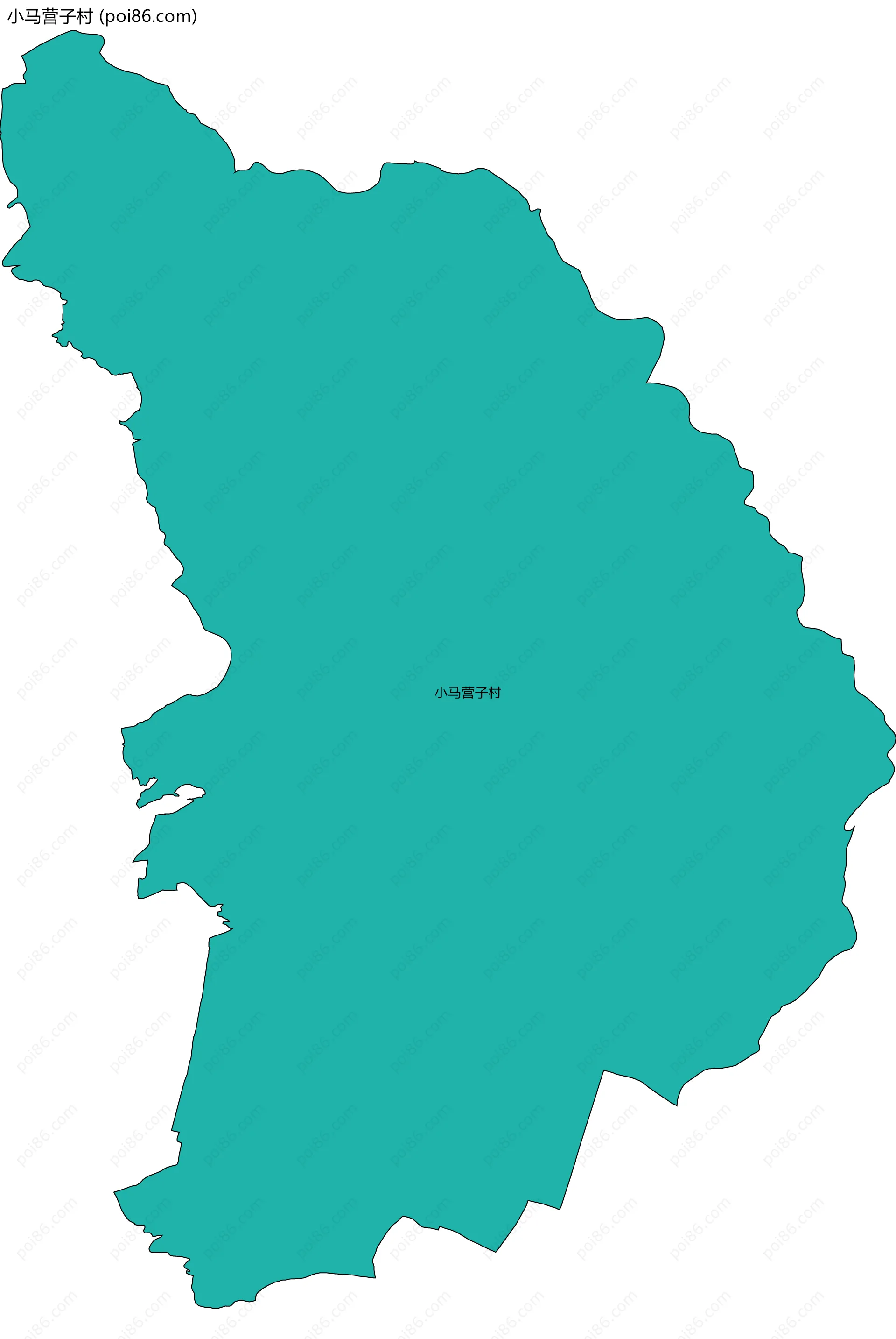 小马营子村边界地图