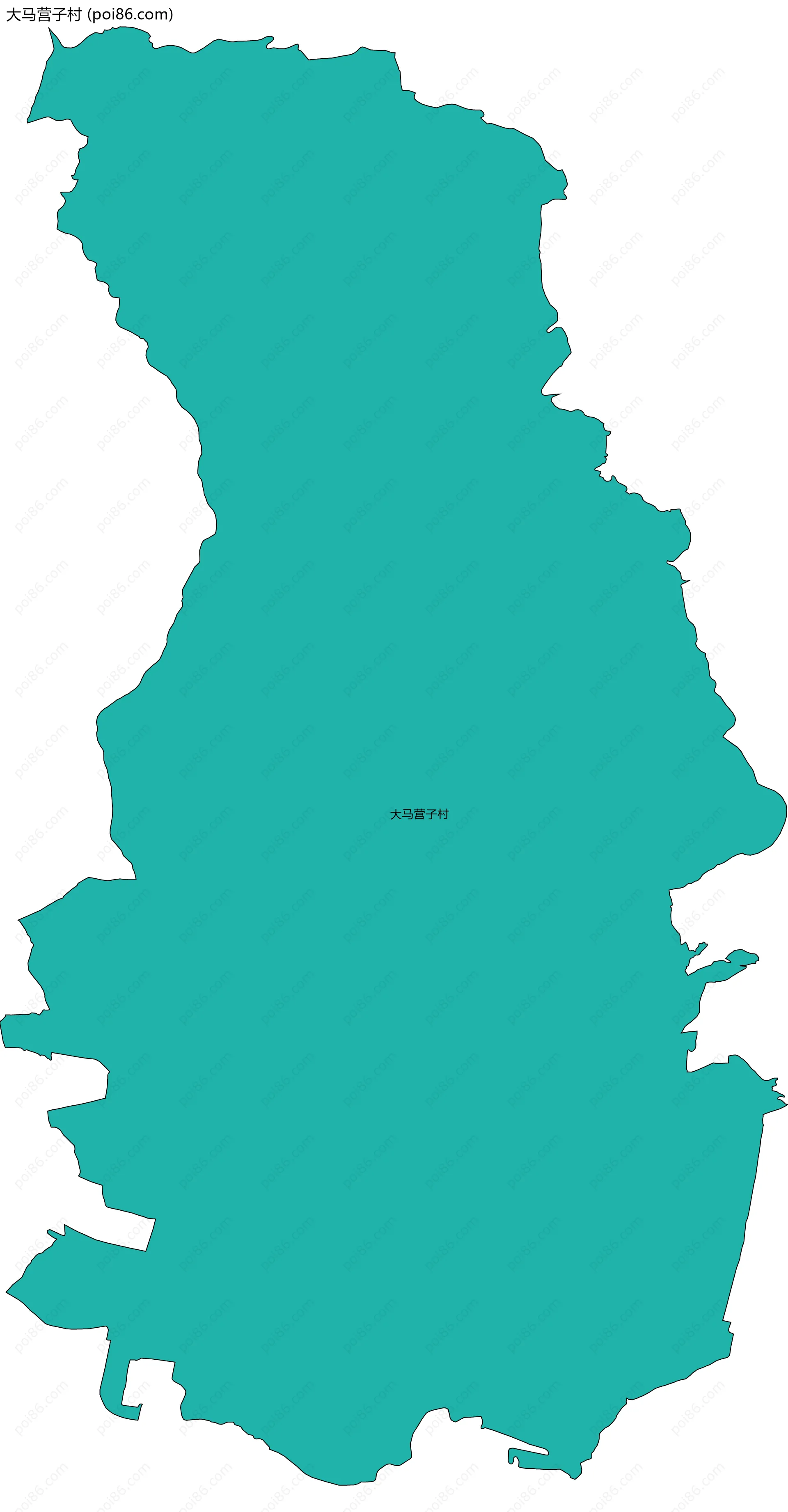 大马营子村边界地图