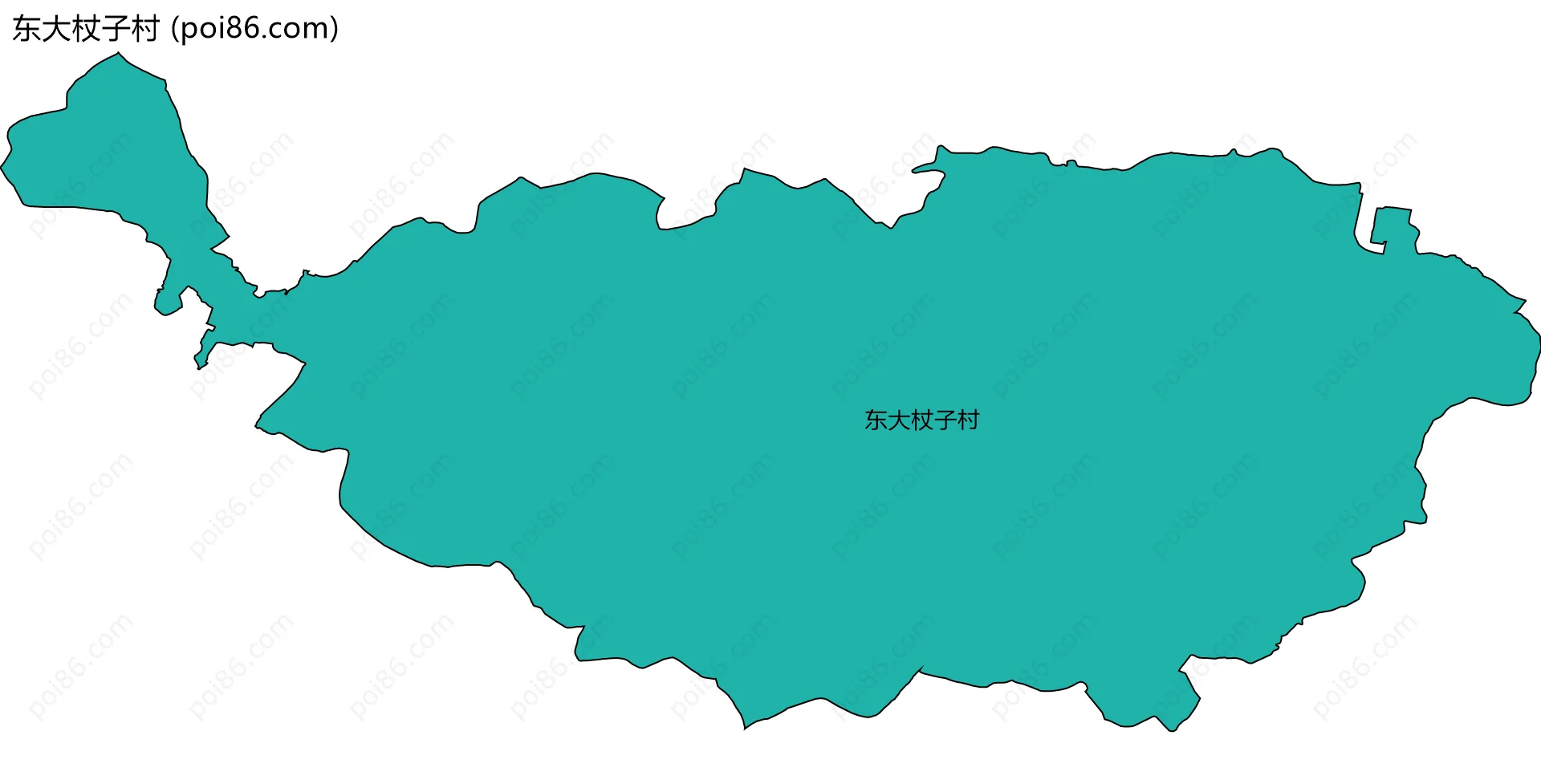 东大杖子村边界地图