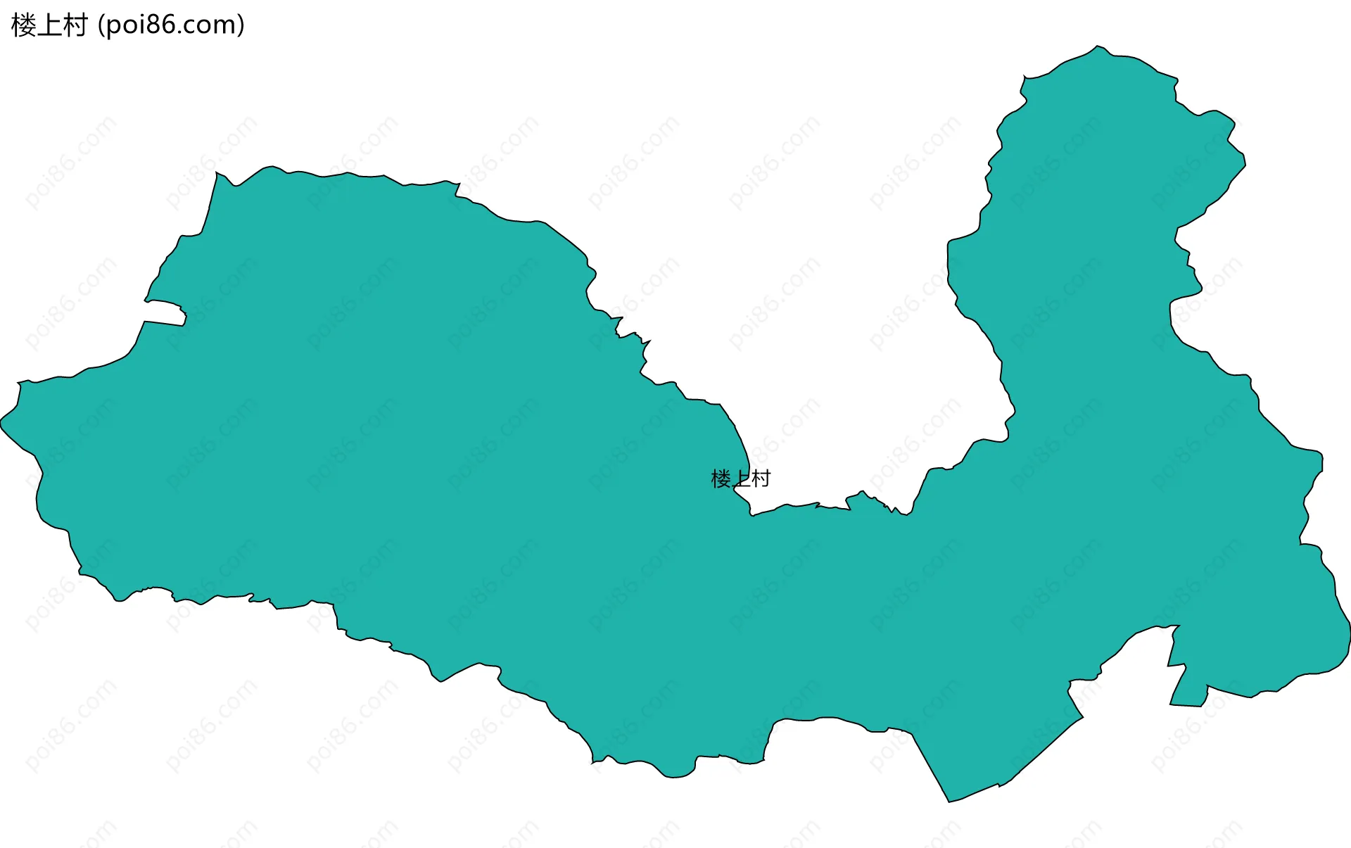 楼上村边界地图