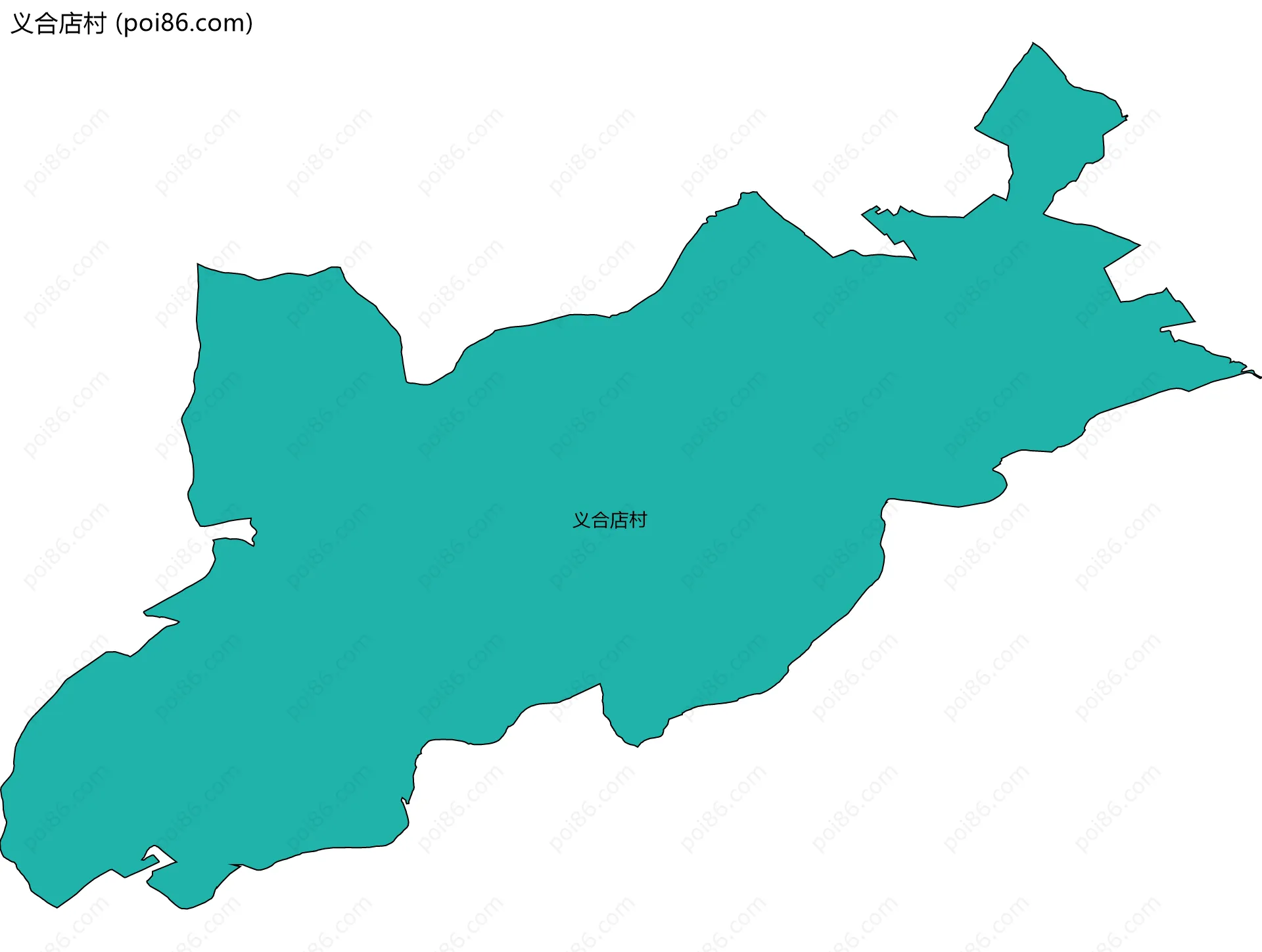 义合店村边界地图