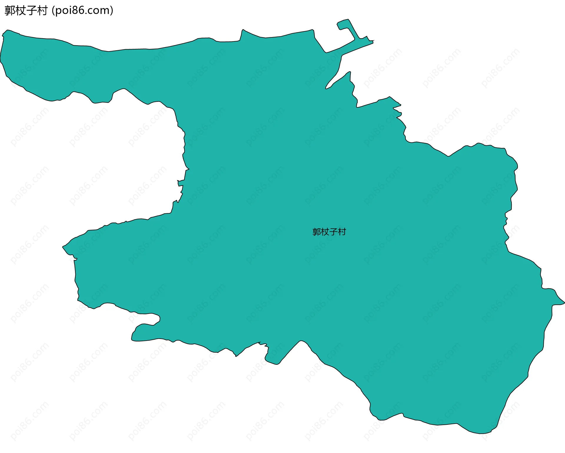 郭杖子村边界地图