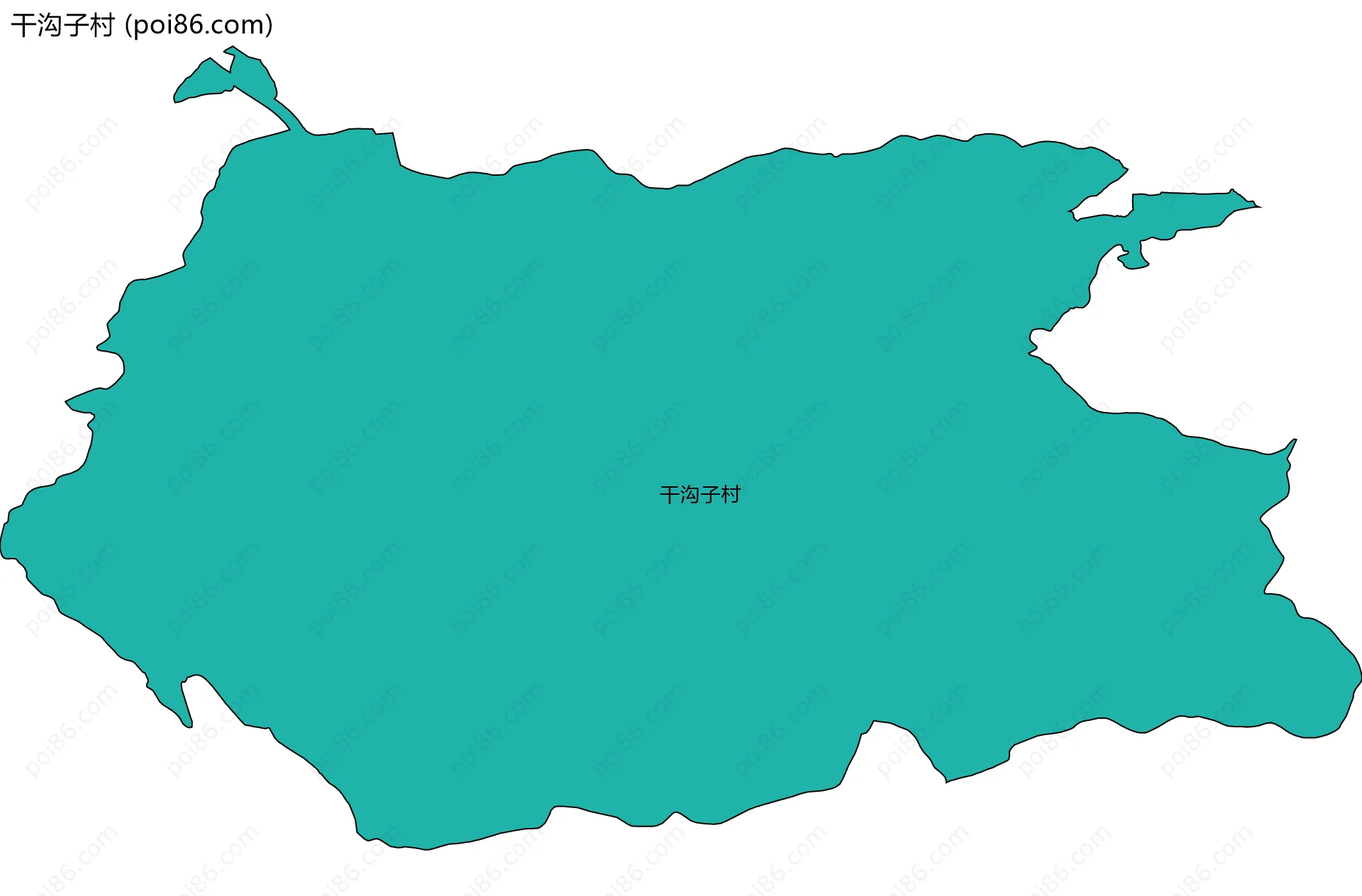 干沟子村边界地图