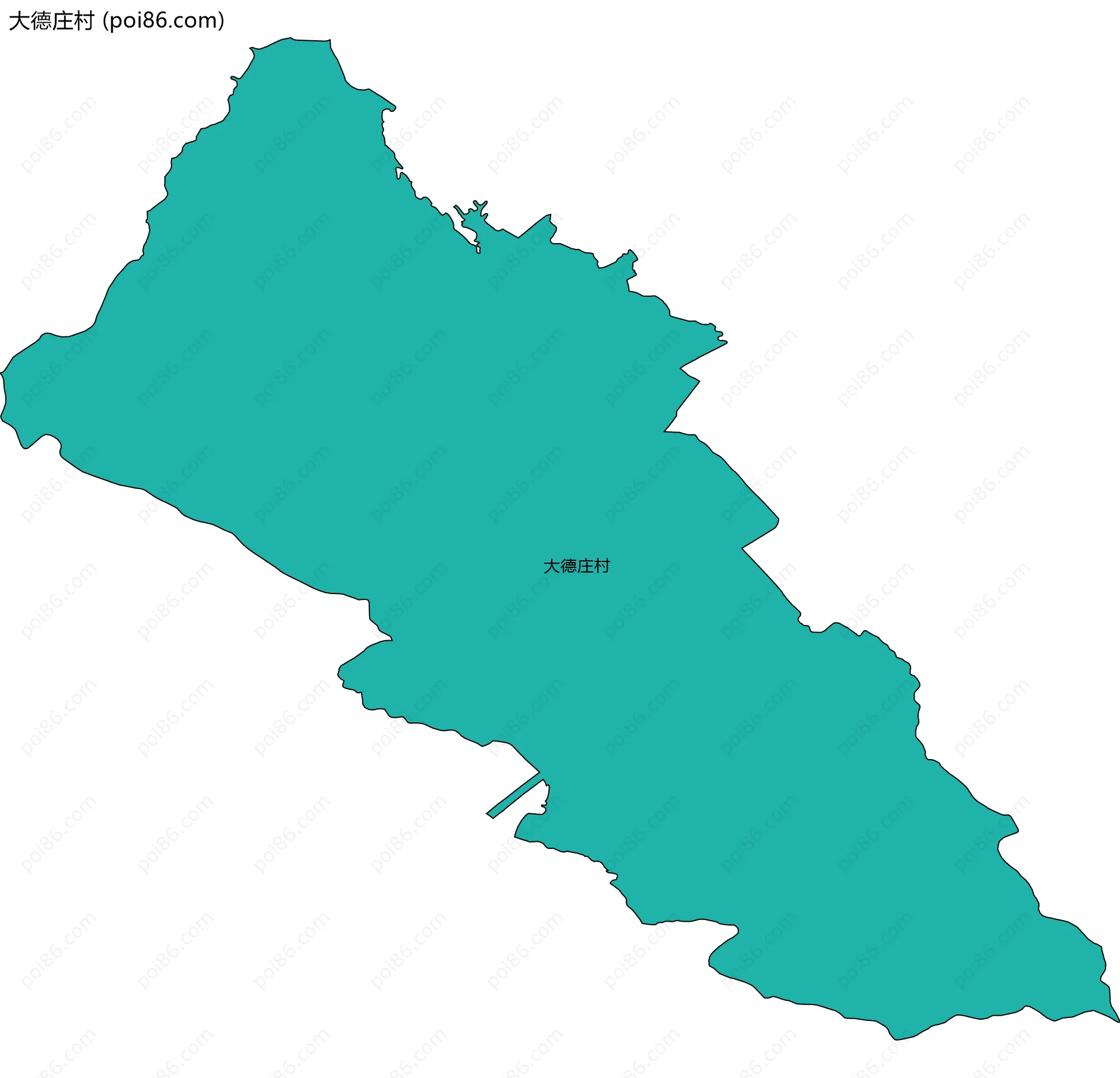 大德庄村边界地图