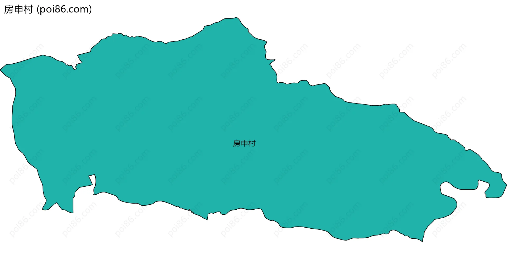 房申村边界地图