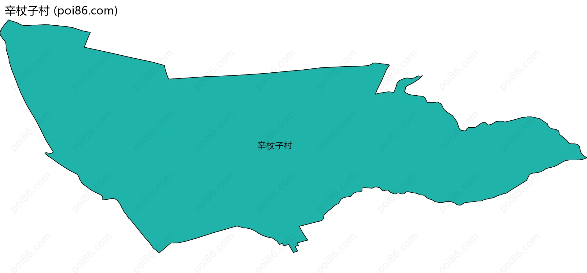 辛杖子村边界地图