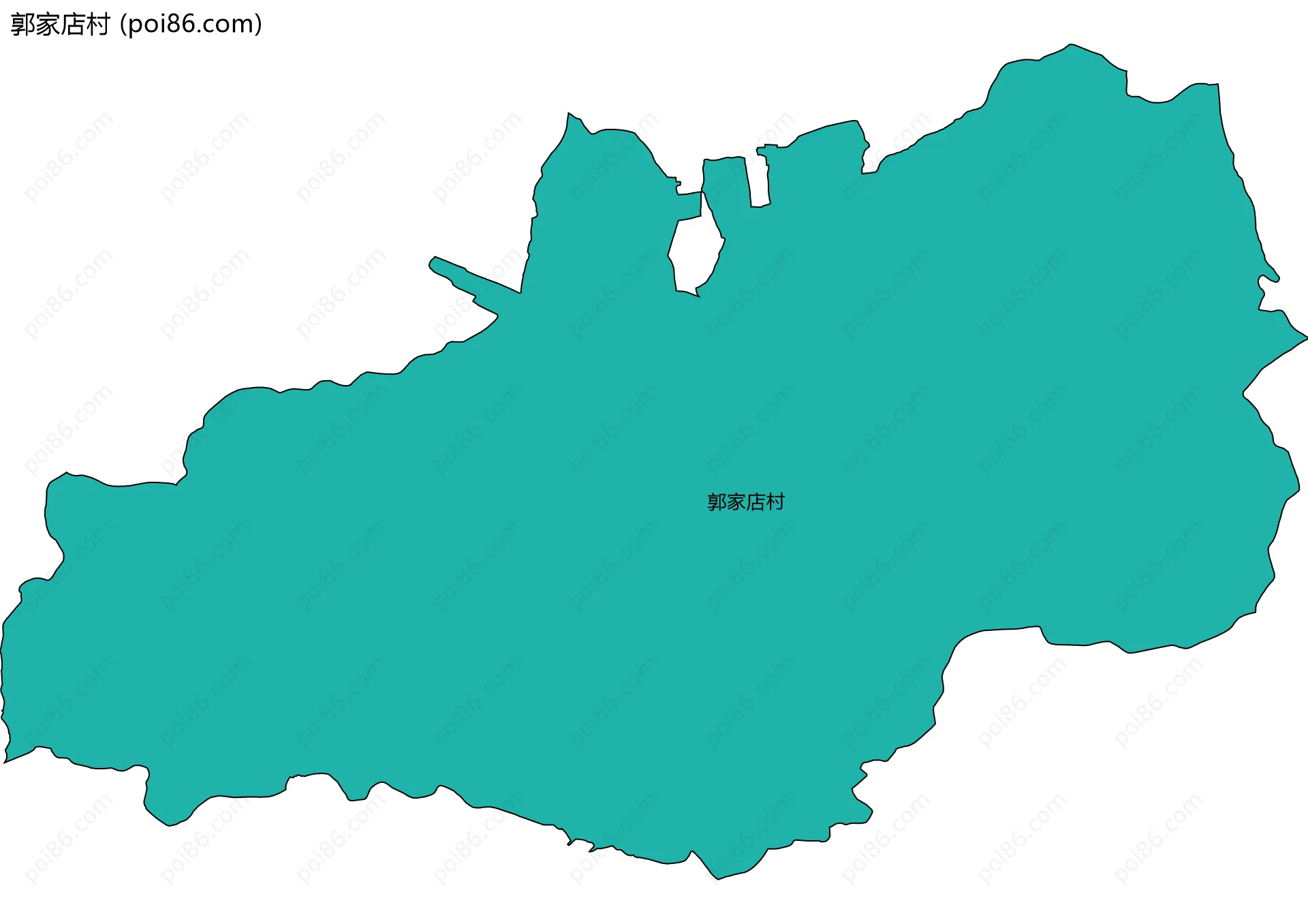 郭家店村边界地图