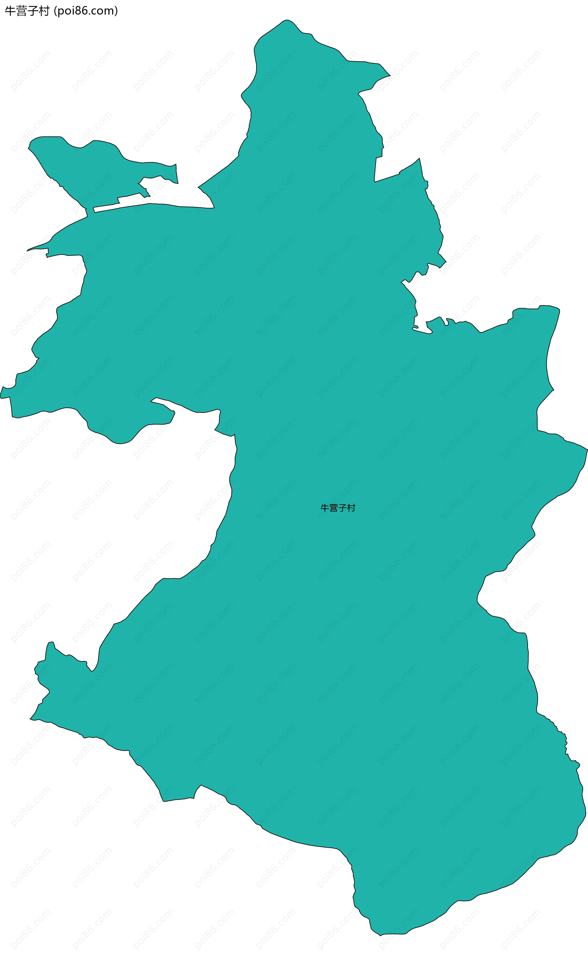 牛营子村边界地图