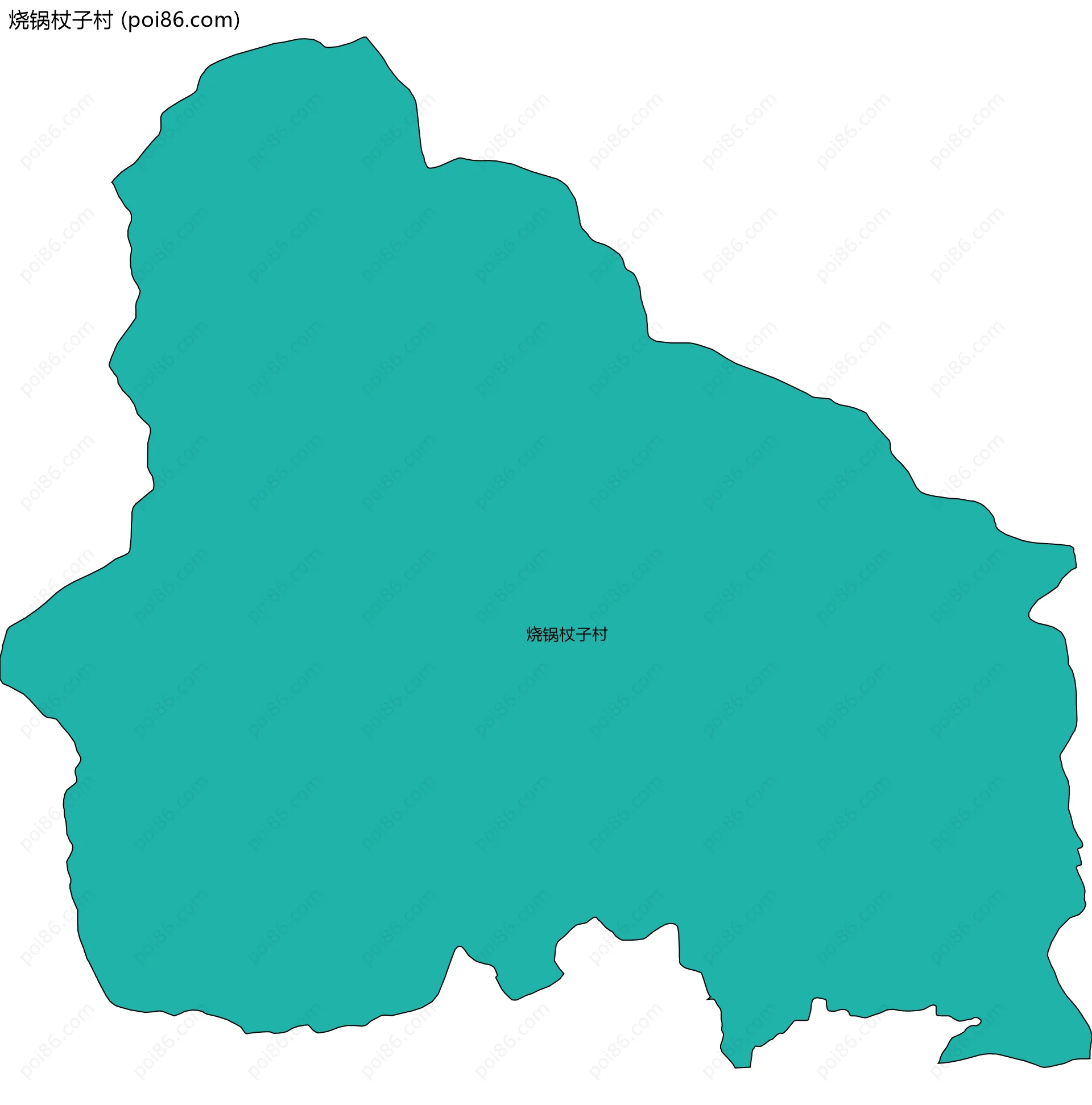 烧锅杖子村边界地图