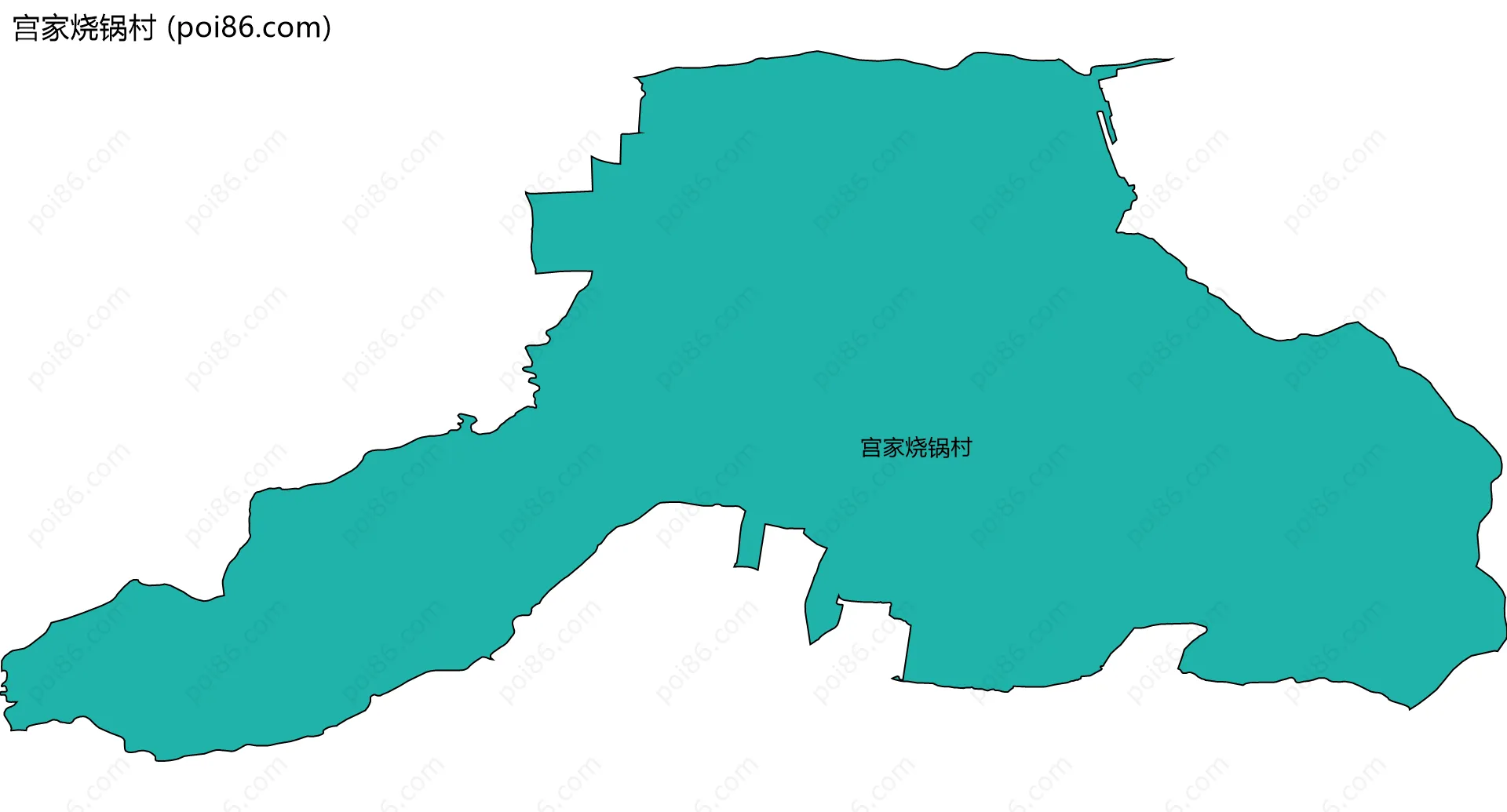 宫家烧锅村边界地图