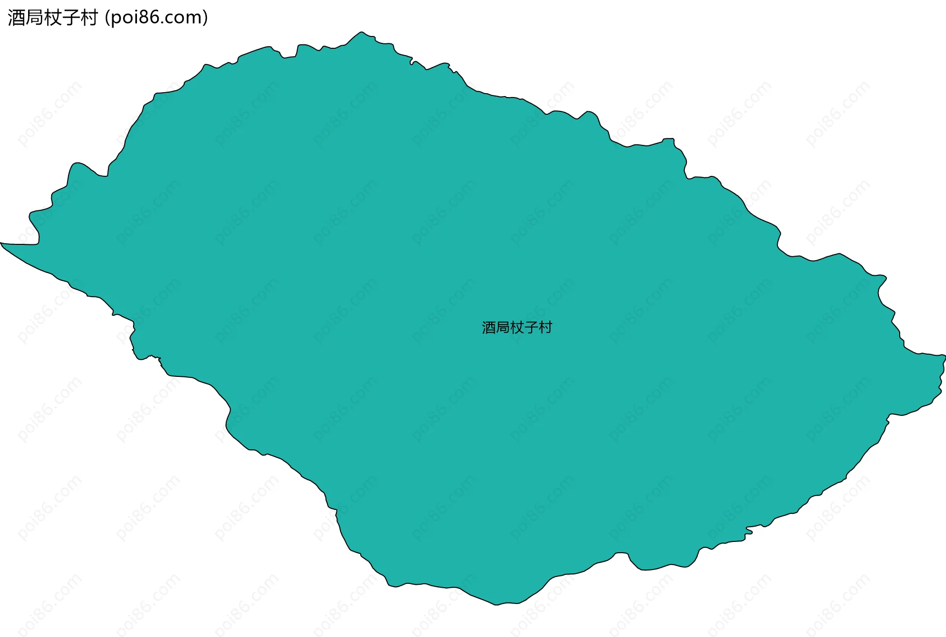 酒局杖子村边界地图