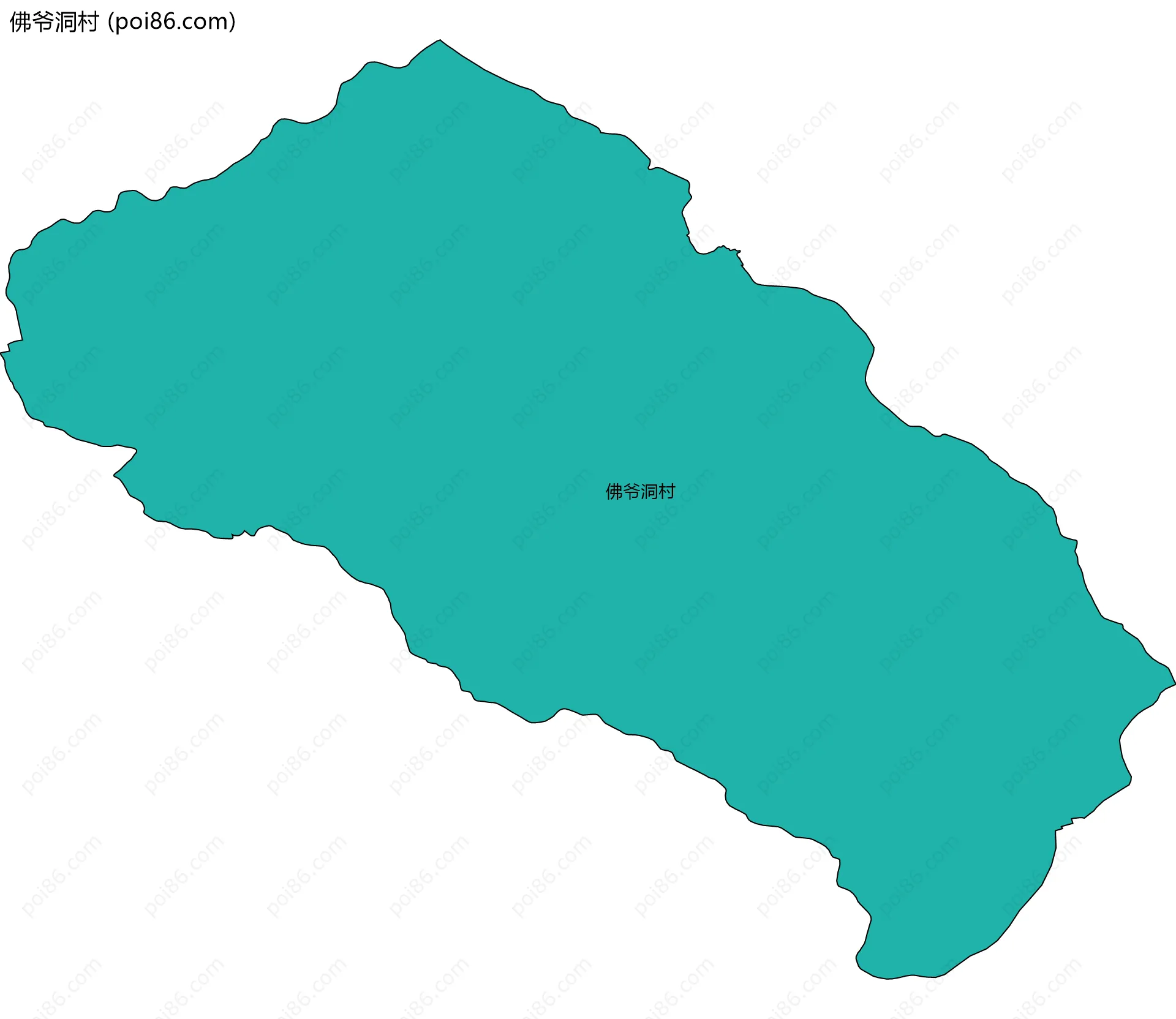 佛爷洞村边界地图