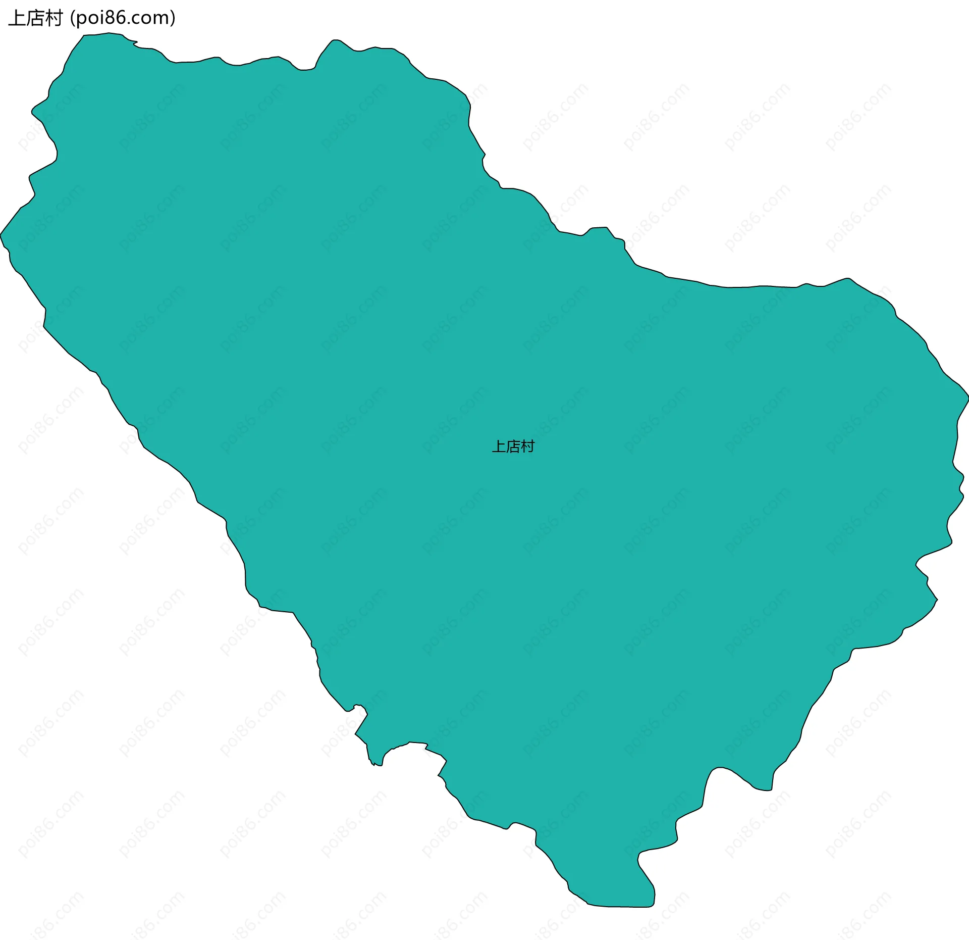 上店村边界地图