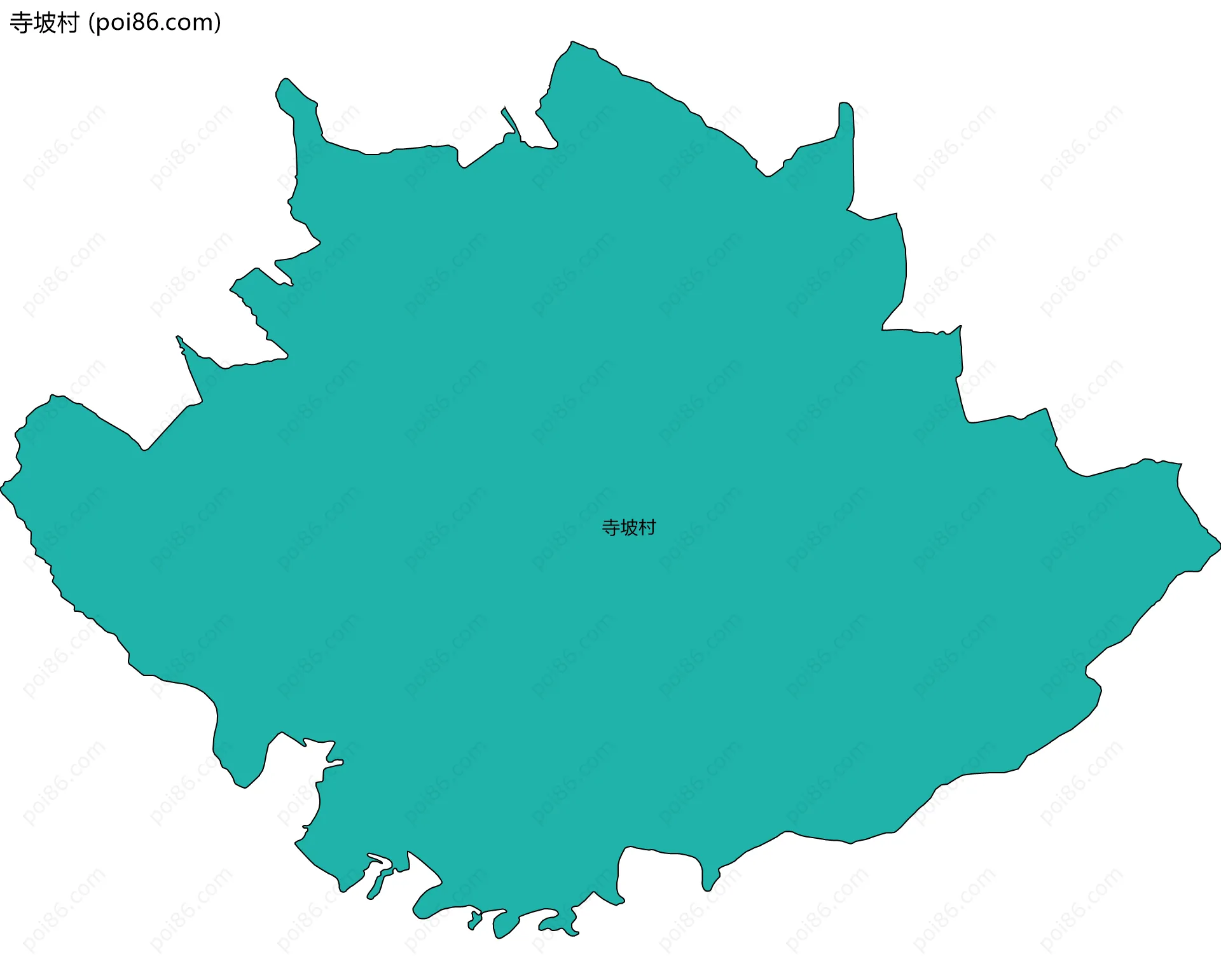 寺坡村边界地图