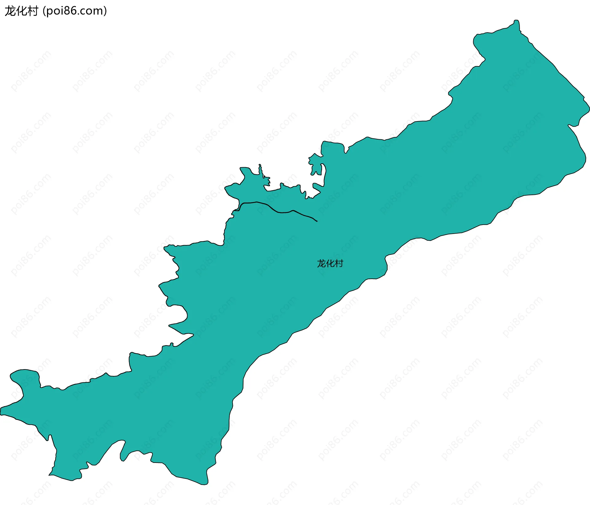 龙化村边界地图