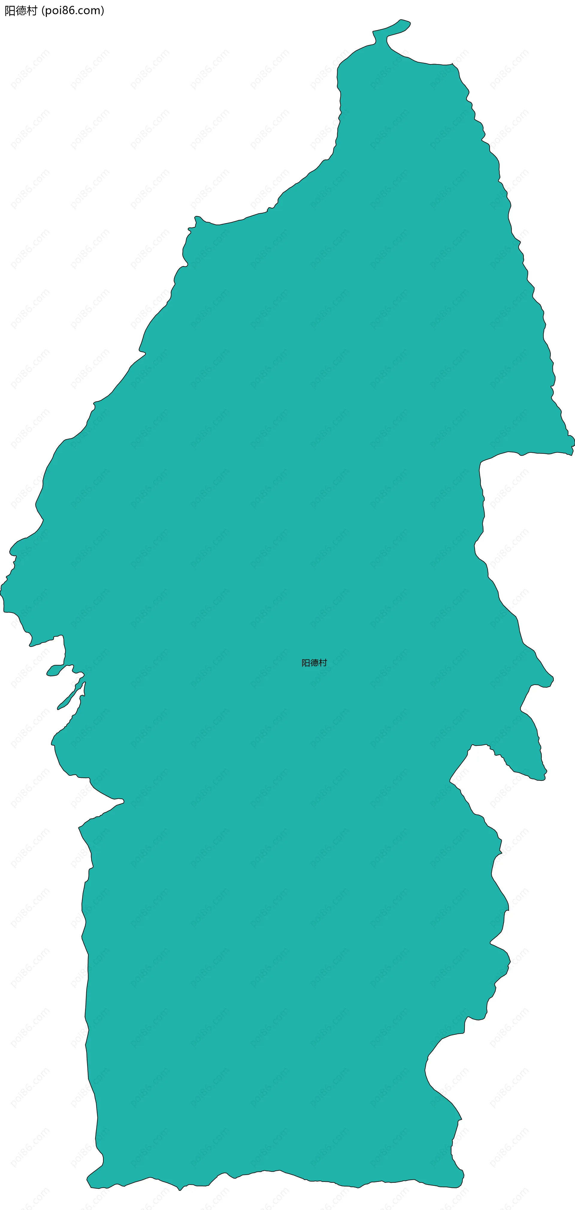 阳德村边界地图