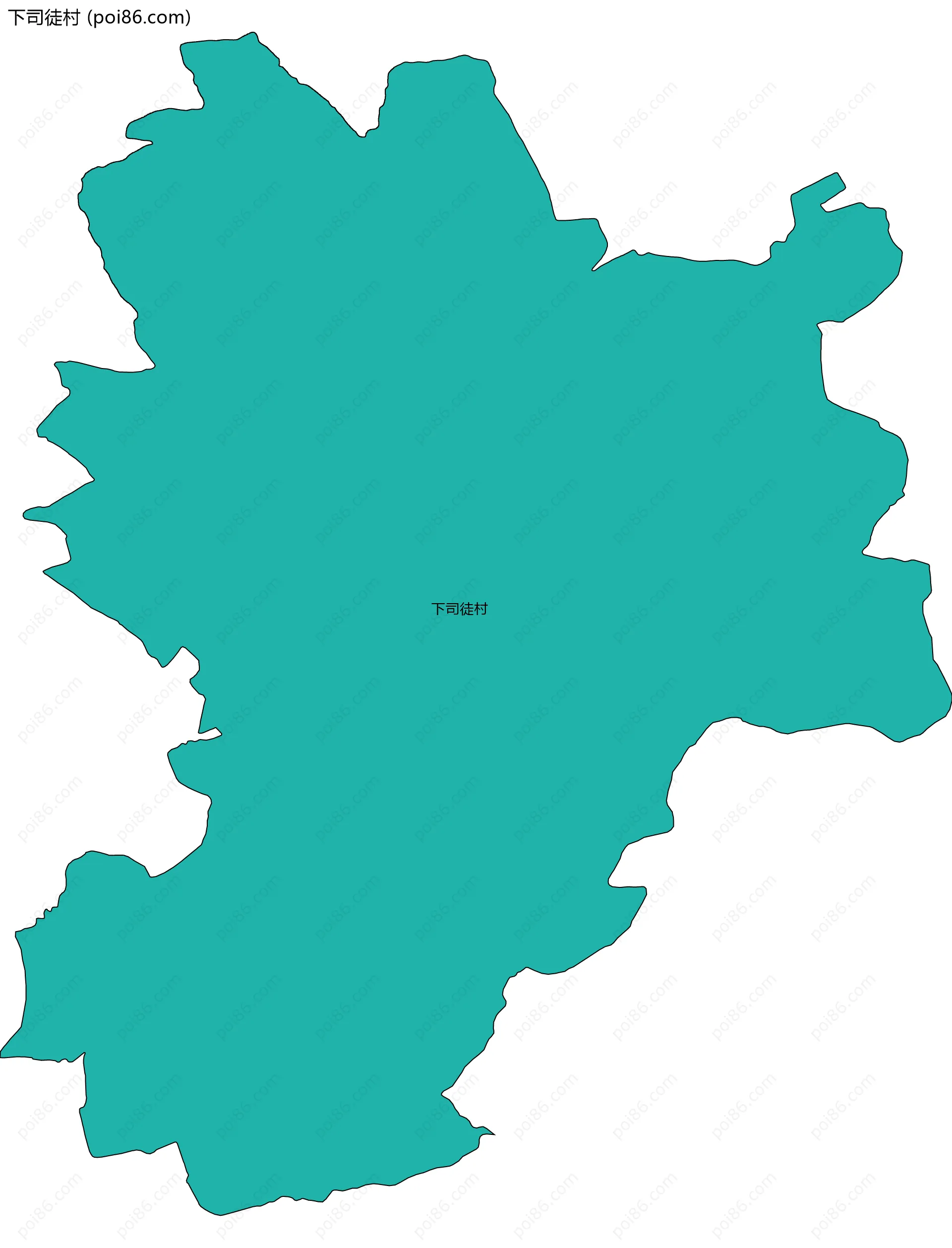 下司徒村边界地图