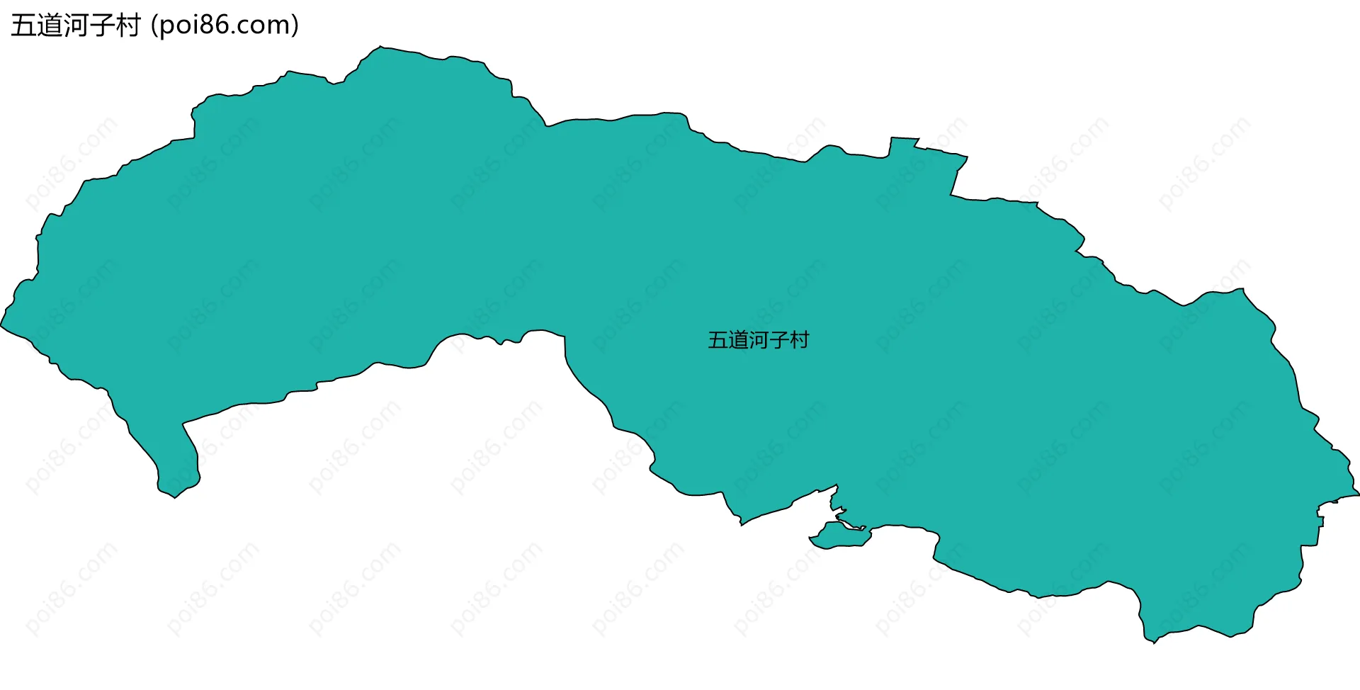 五道河子村边界地图