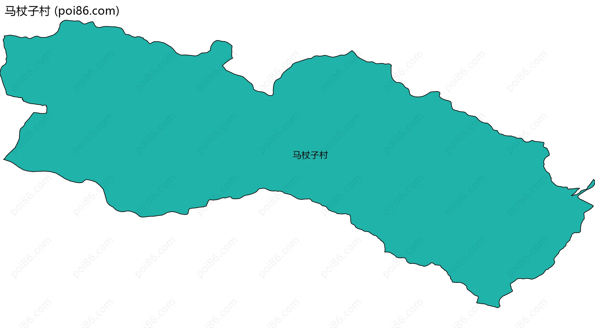 马杖子村边界地图