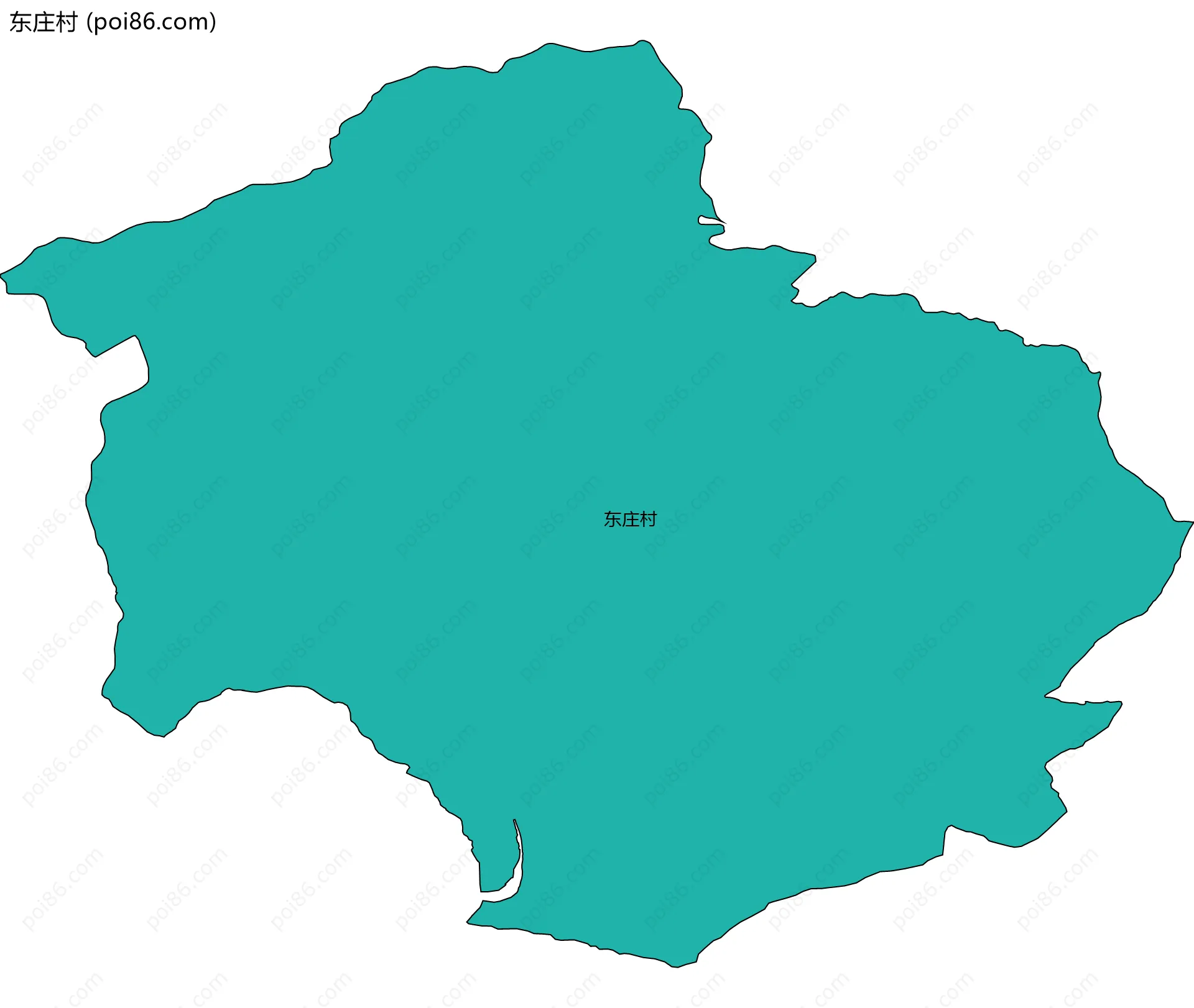东庄村边界地图
