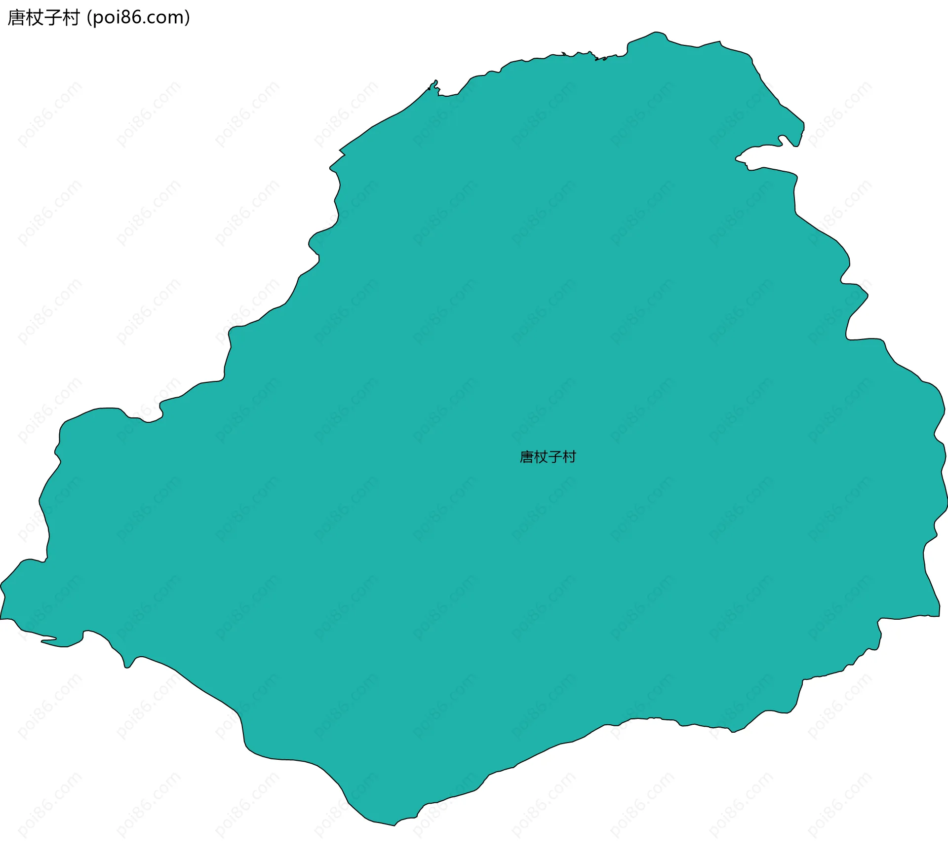 唐杖子村边界地图