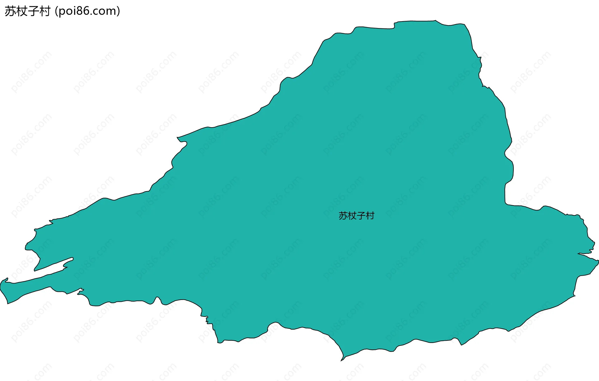 苏杖子村边界地图