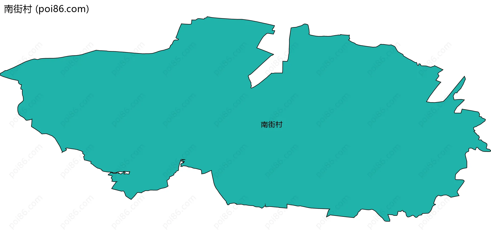 南街村边界地图