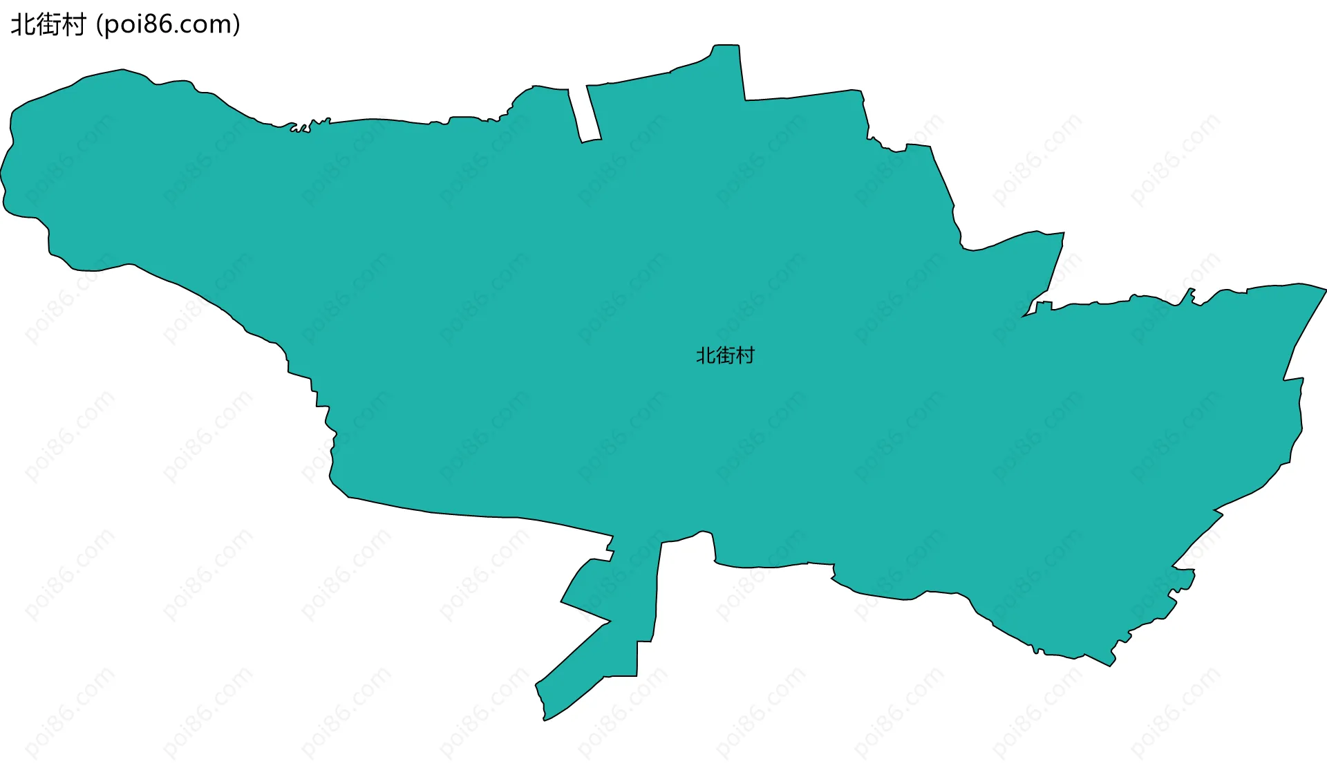 北街村边界地图