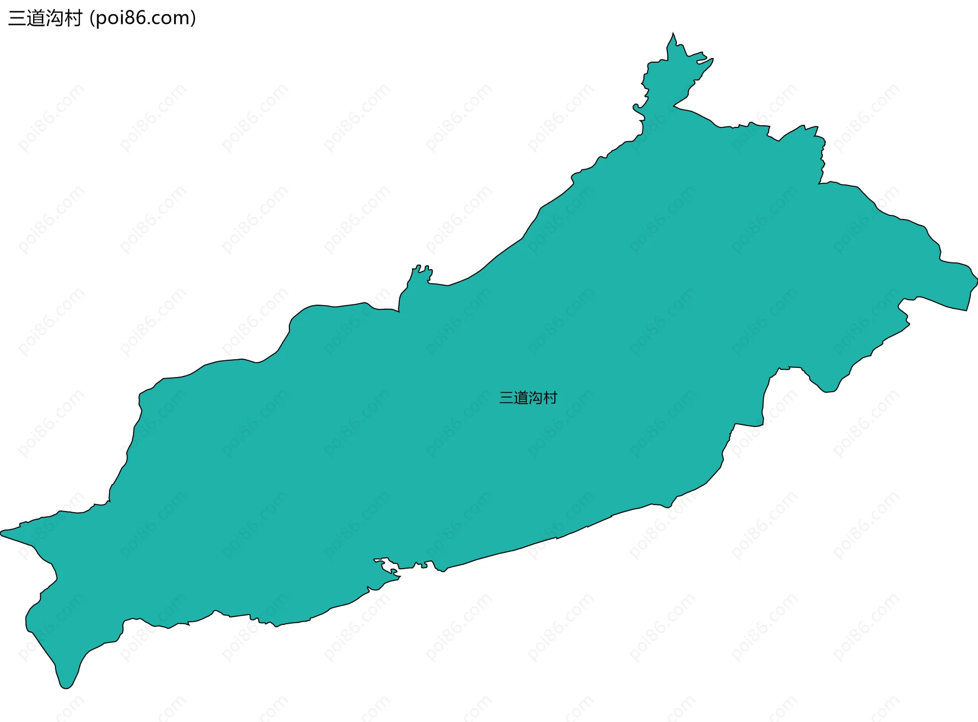 三道沟村边界地图