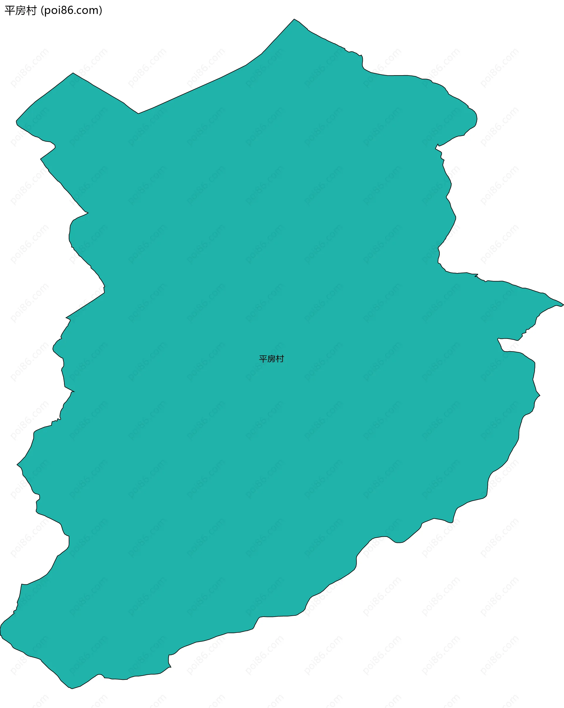 平房村边界地图