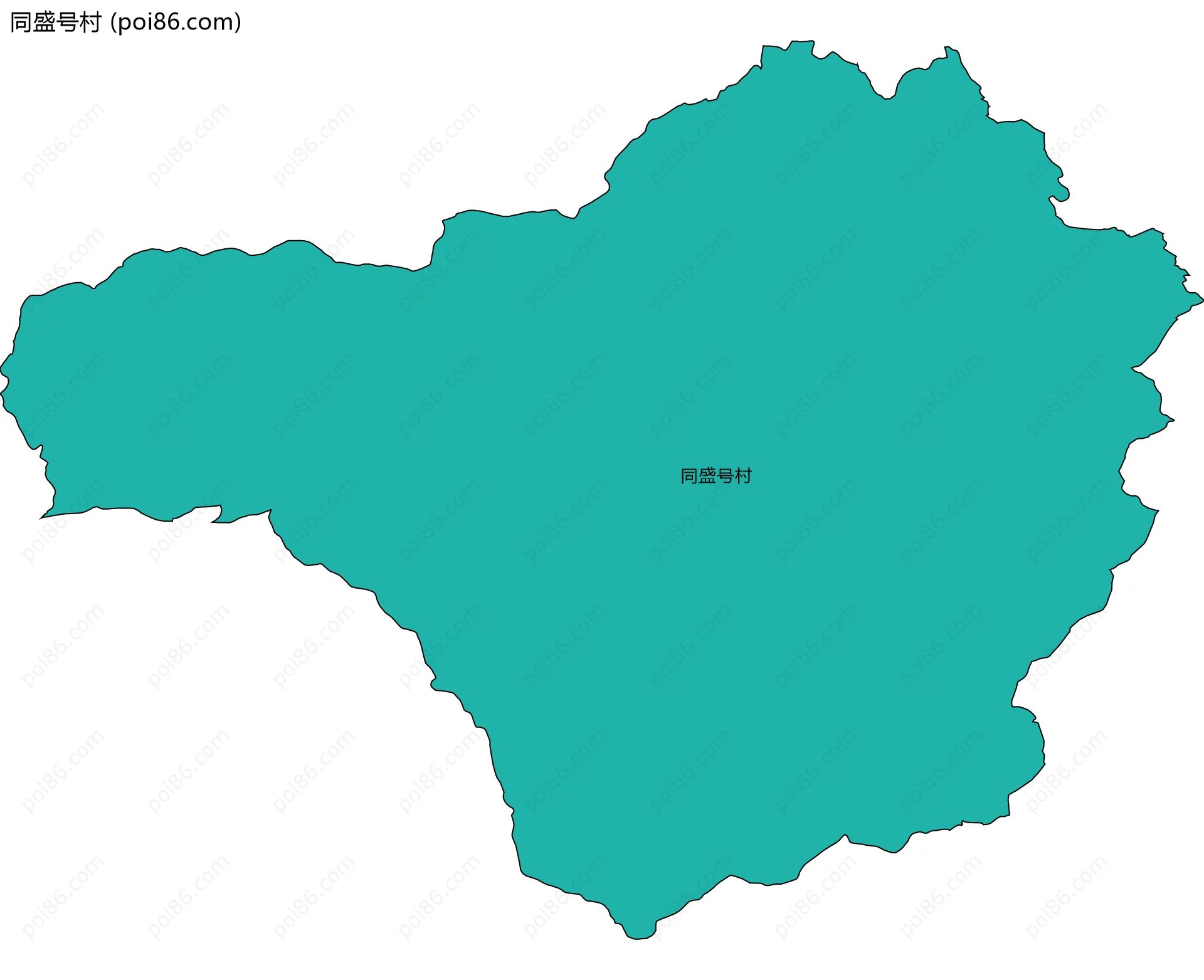同盛号村边界地图