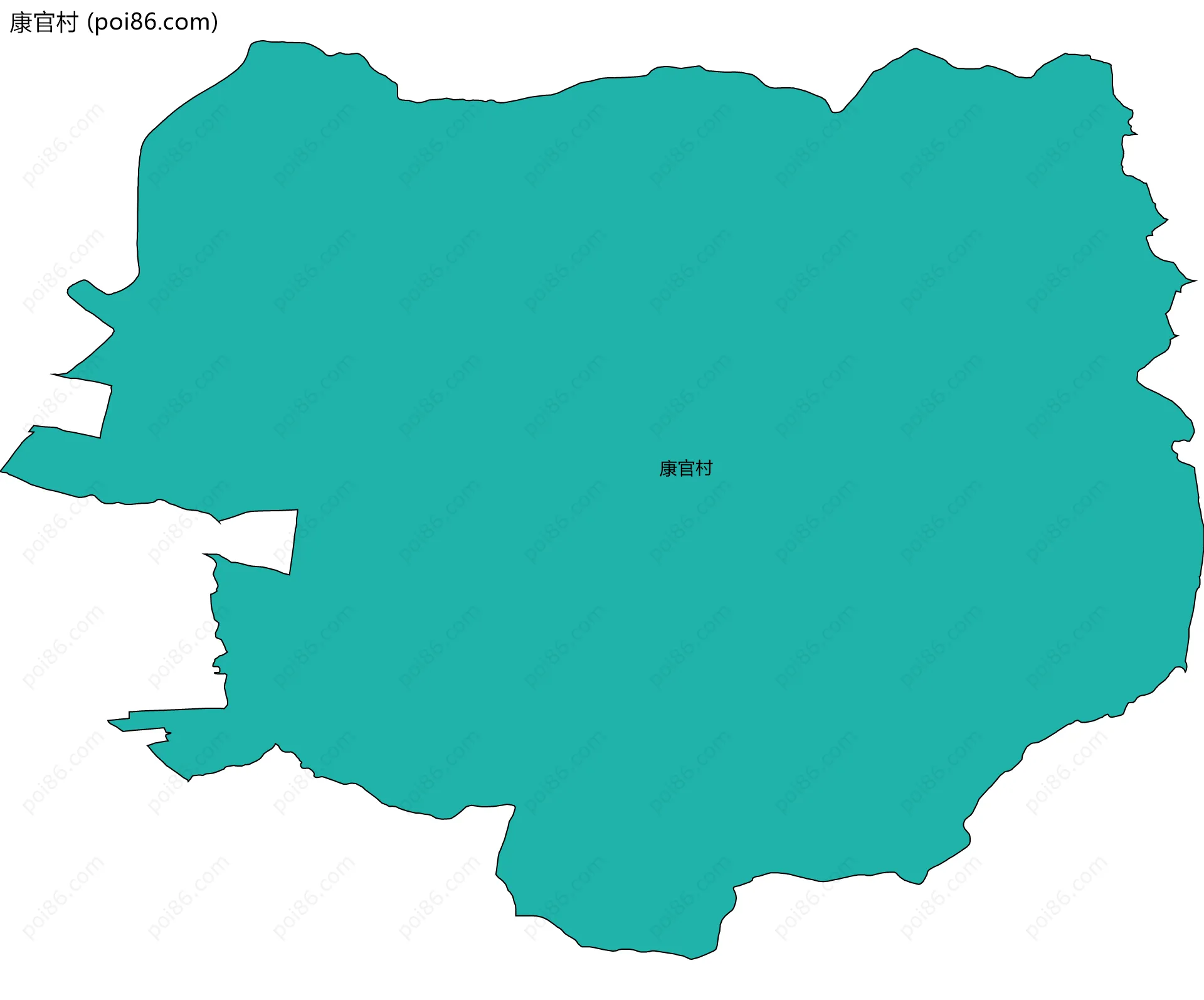 康官村边界地图