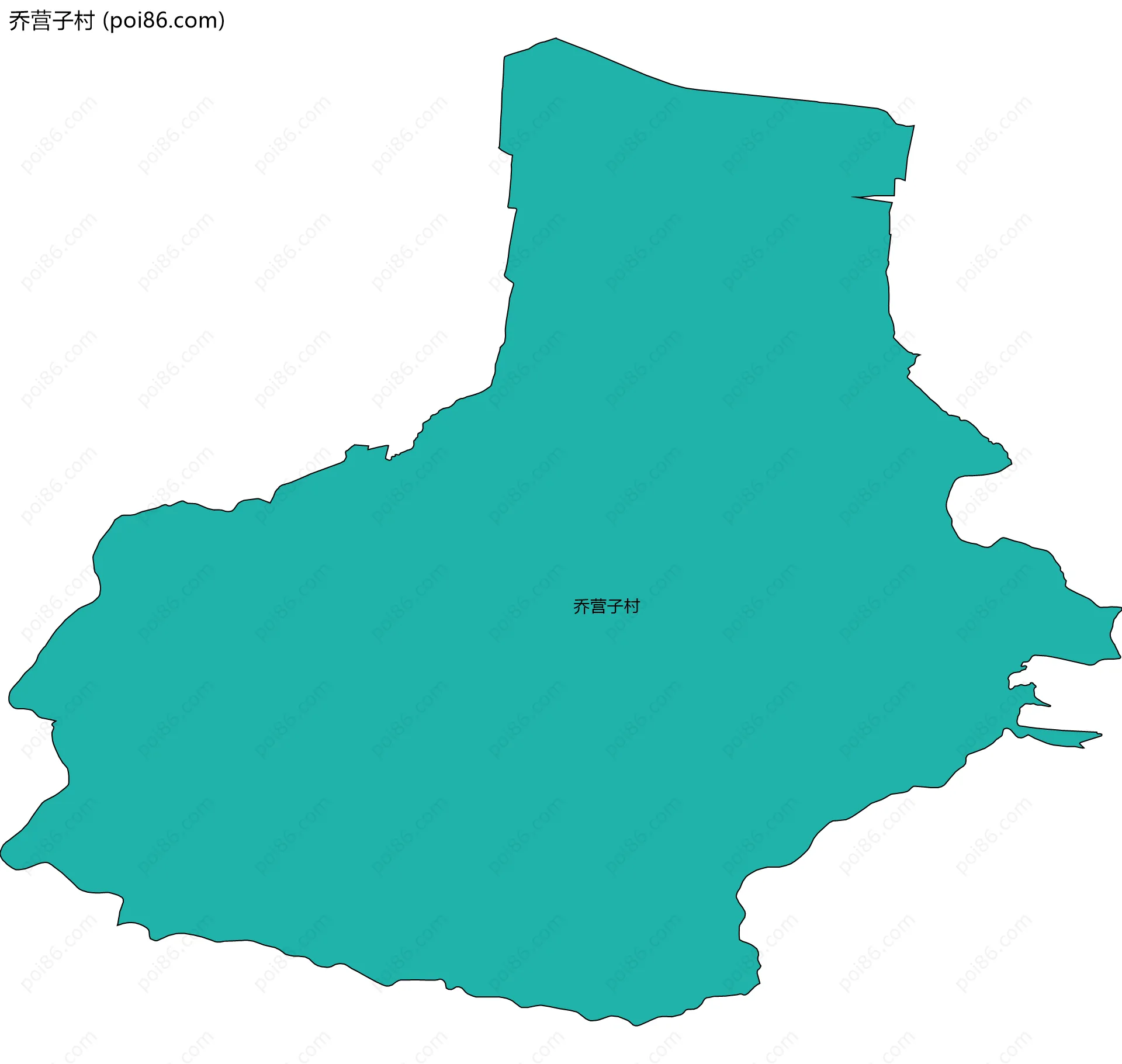 乔营子村边界地图