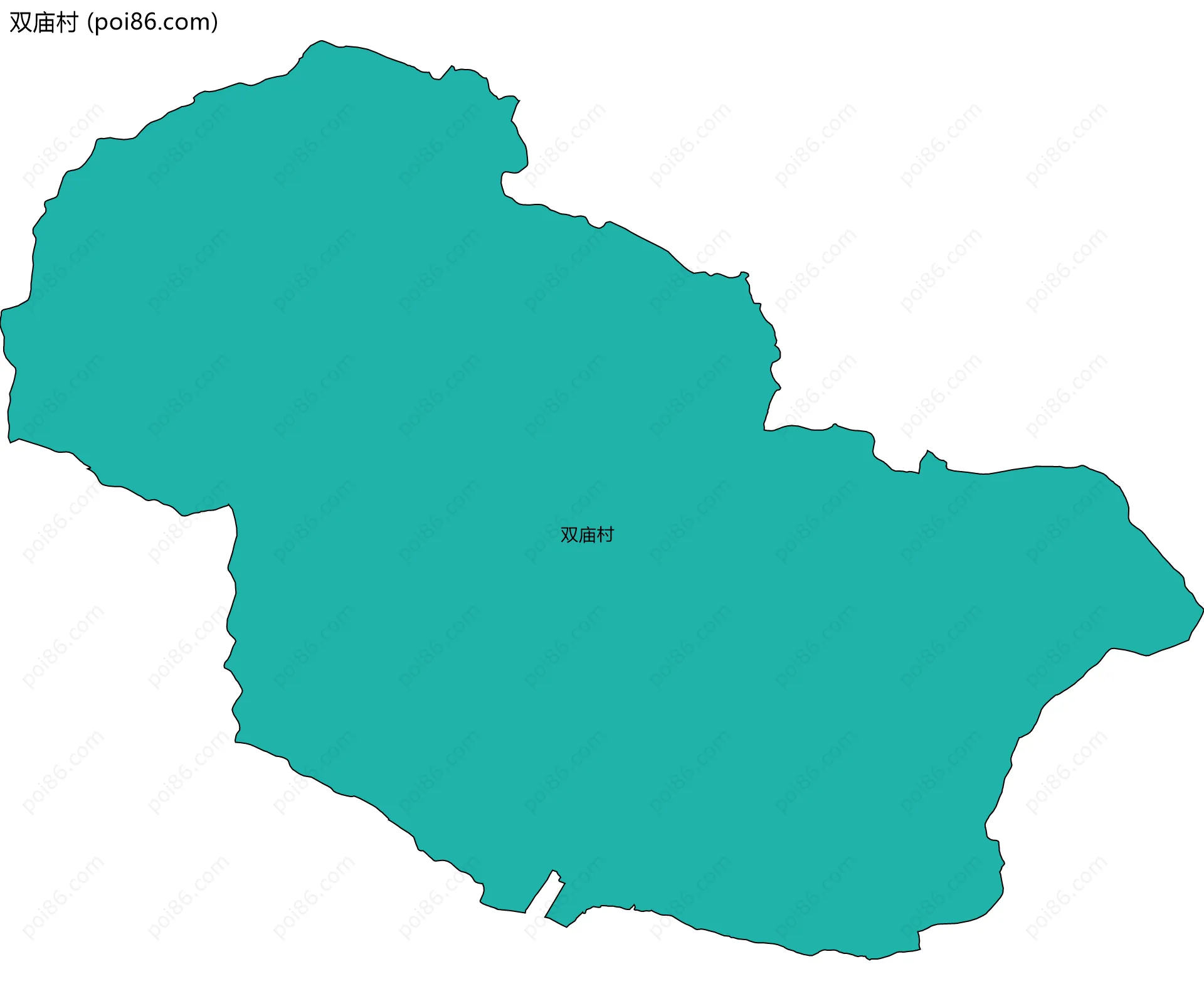 双庙村边界地图