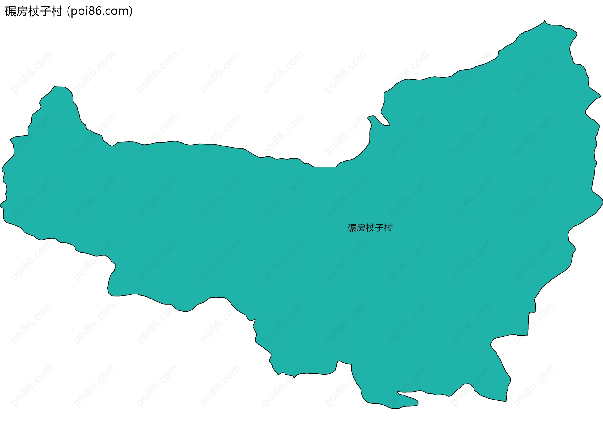 碾房杖子村边界地图