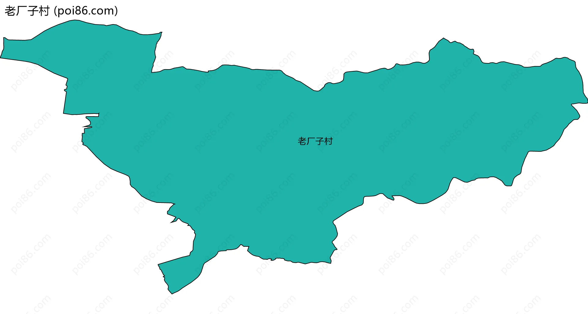 老厂子村边界地图