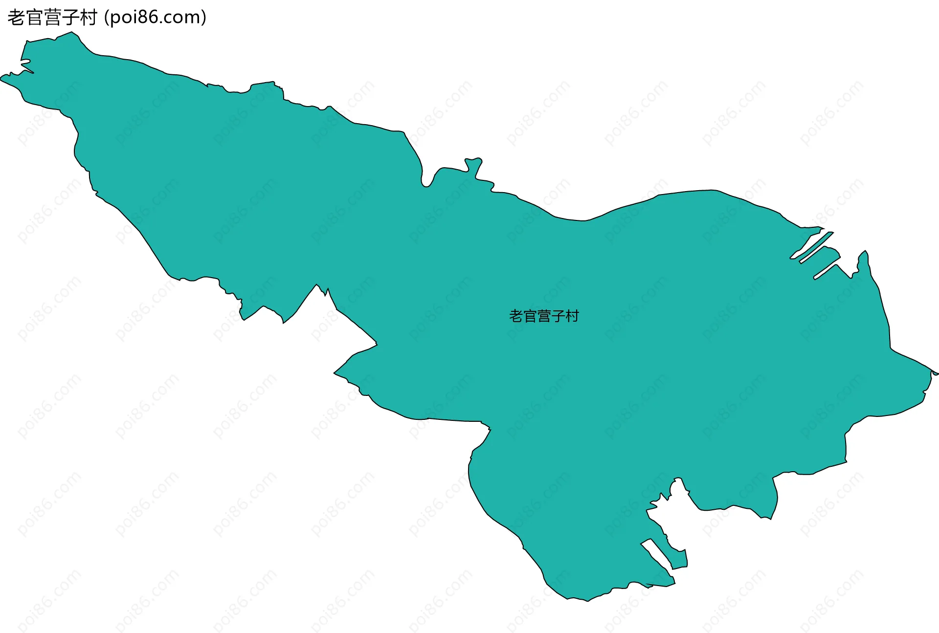 老官营子村边界地图