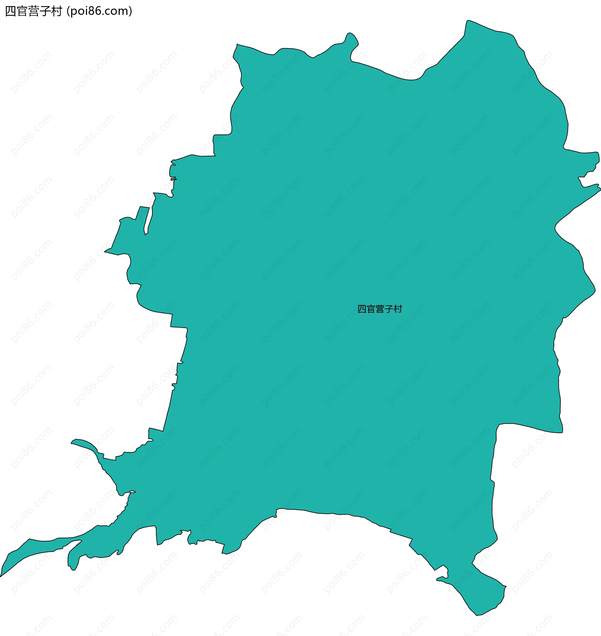 四官营子村边界地图