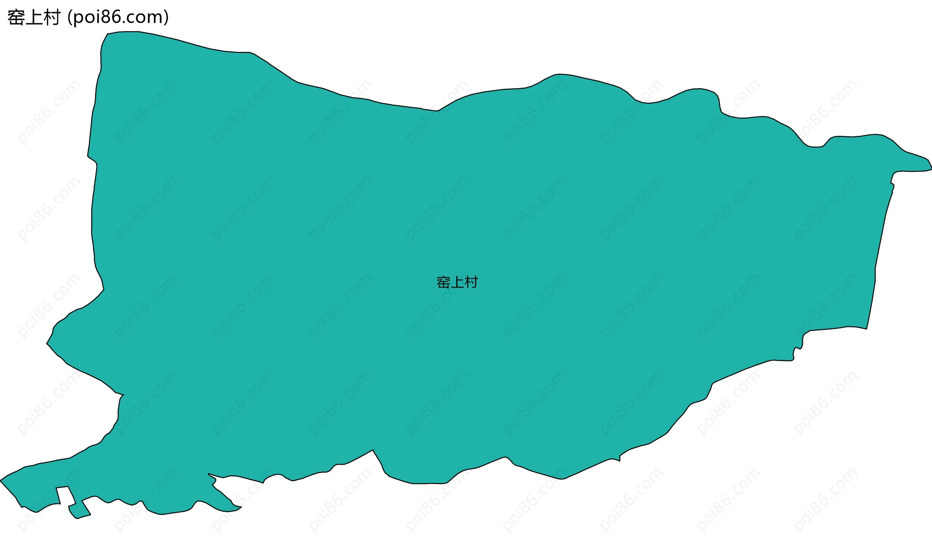 窑上村边界地图