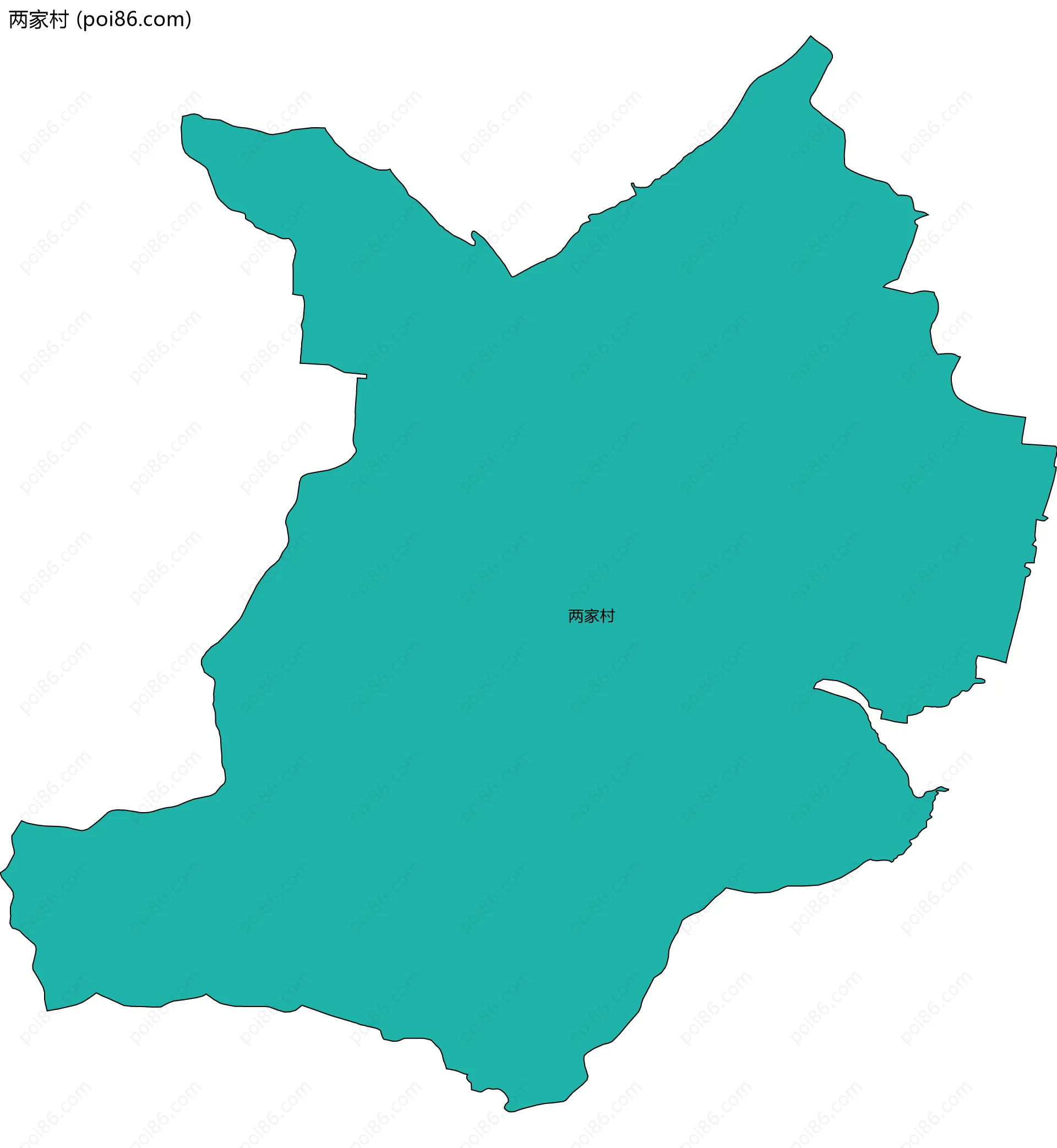 两家村边界地图